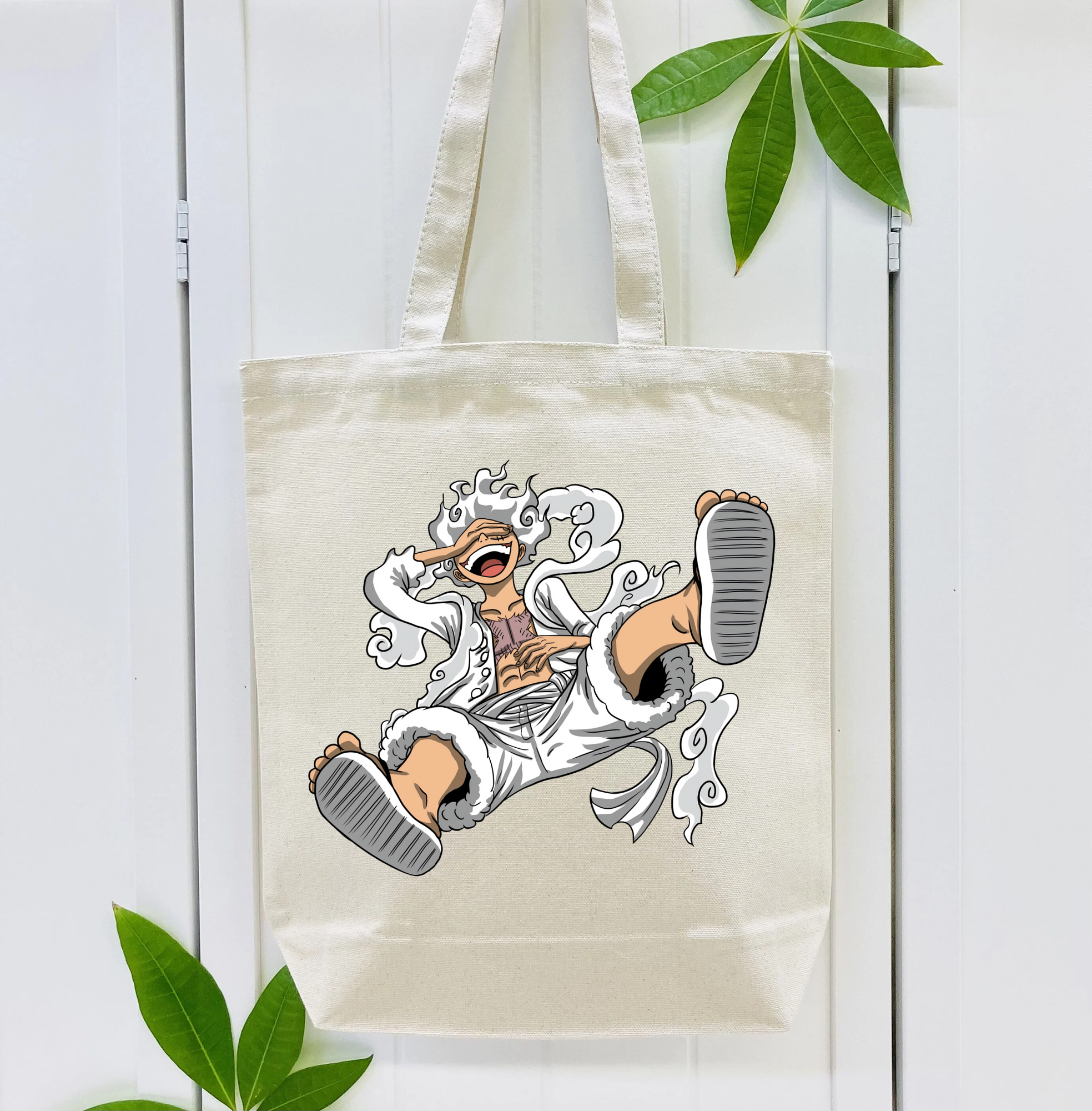 ワンピース モンキー・D・ルフィ ONE PIECE Monkey D. Luffy 縦型キャンバス生地手提げバッグ　トートバッグ