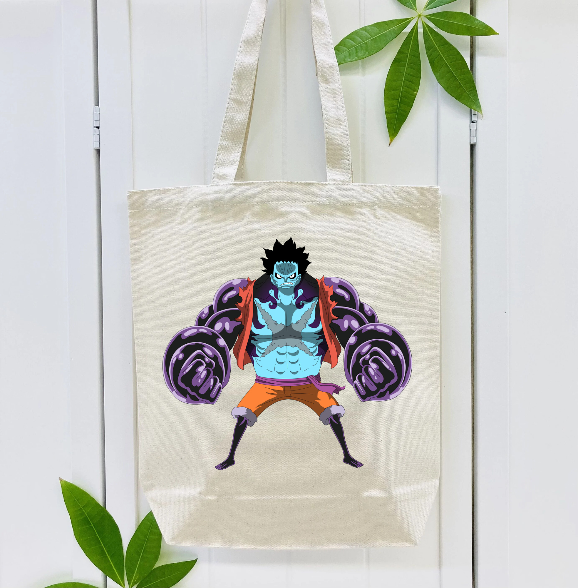 ワンピース モンキー・D・ルフィ ONE PIECE Monkey D. Luffy 縦型キャンバス生地手提げバッグ　トートバッグ