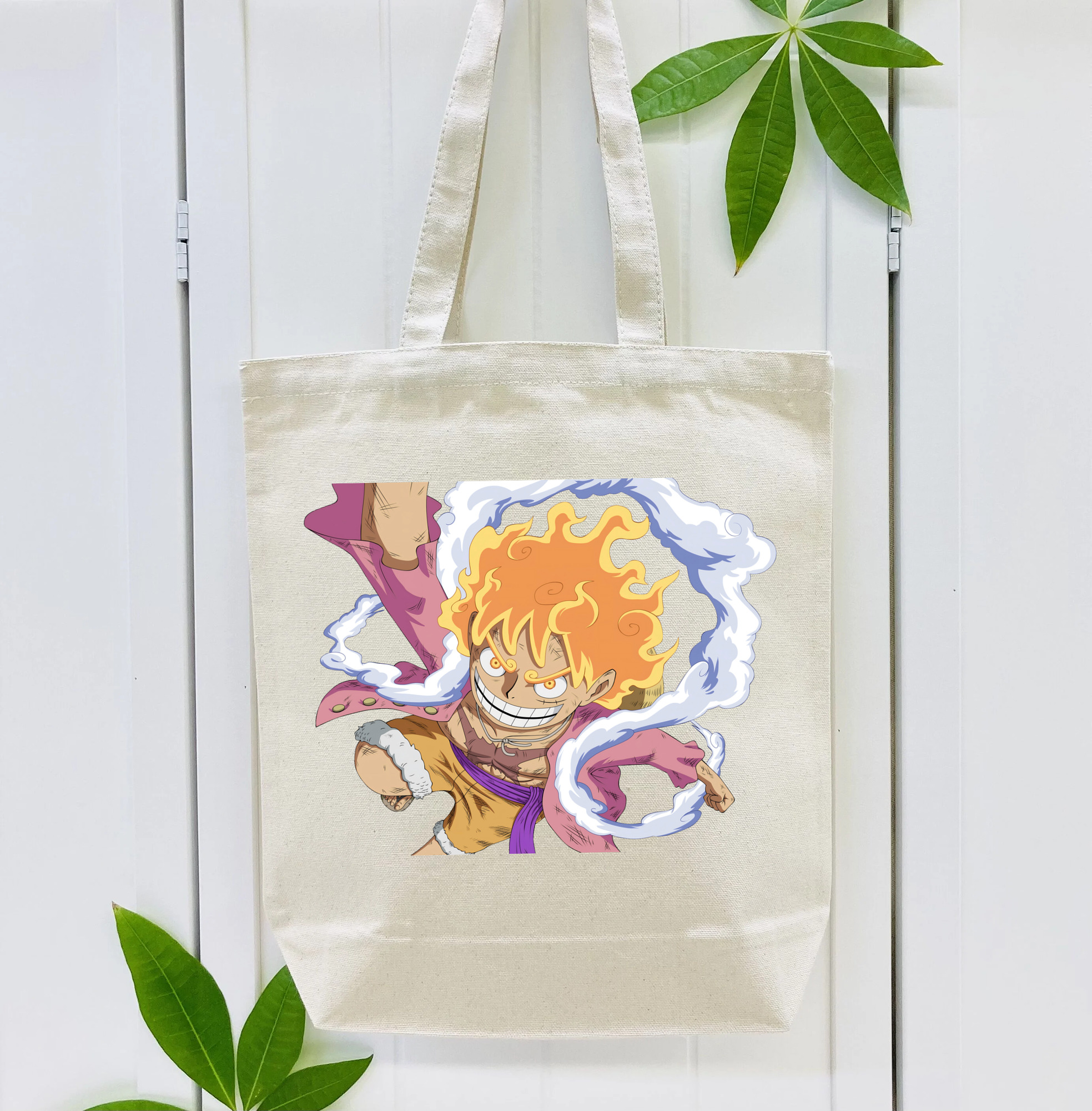 ワンピース モンキー・D・ルフィ ONE PIECE Monkey D. Luffy 縦型キャンバス生地手提げバッグ　トートバッグ