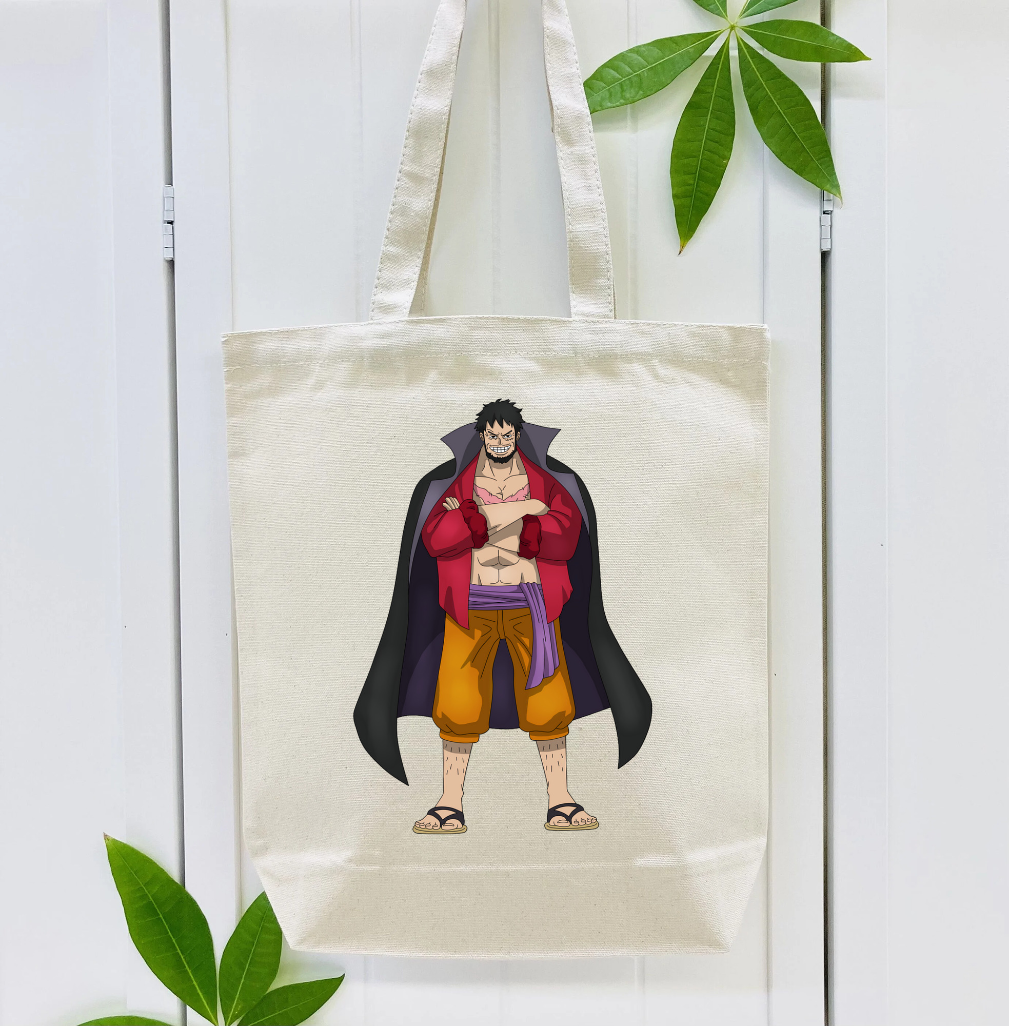 ワンピース モンキー・D・ルフィ ONE PIECE Monkey D. Luffy 縦型キャンバス生地手提げバッグ　トートバッグ