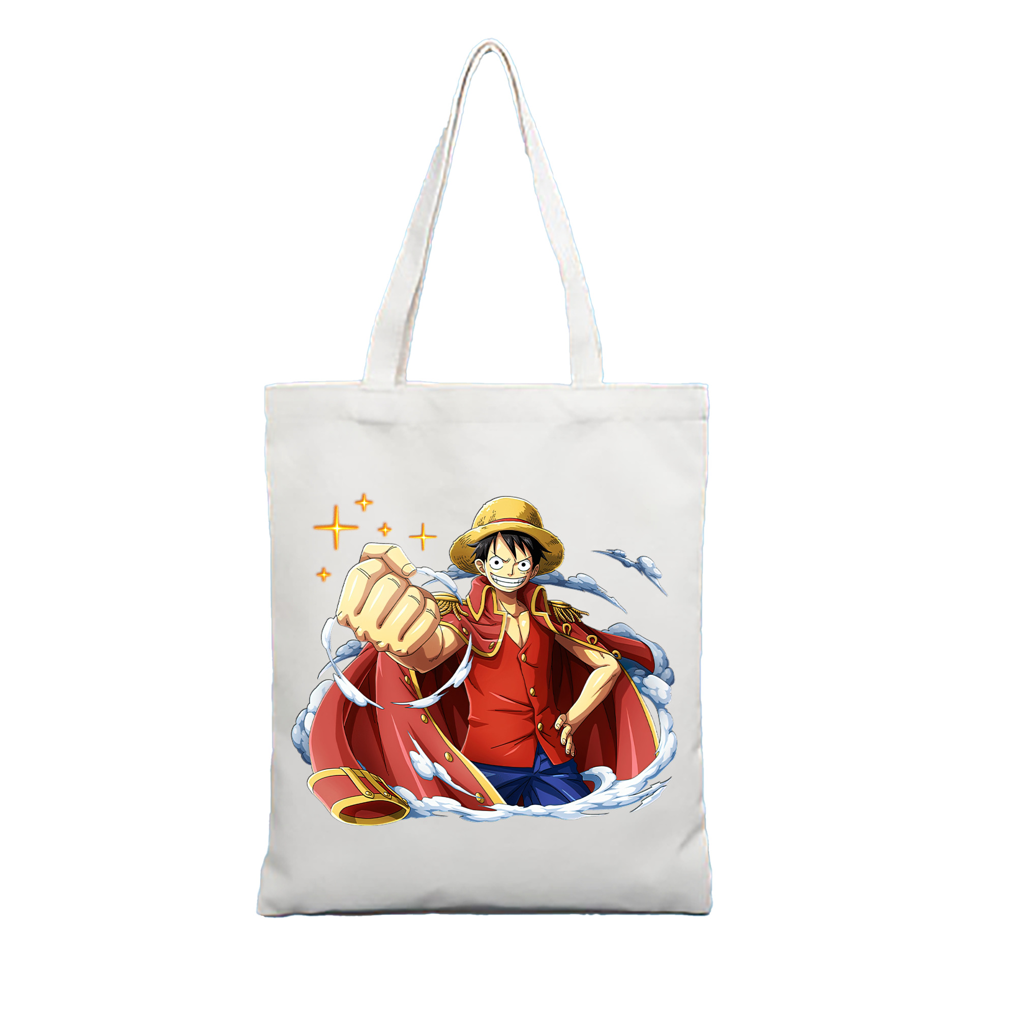 ワンピース モンキー・D・ルフィ ONE PIECE Monkey D. Luffy 縦型キャンバス生地手提げバッグ　トートバッグ