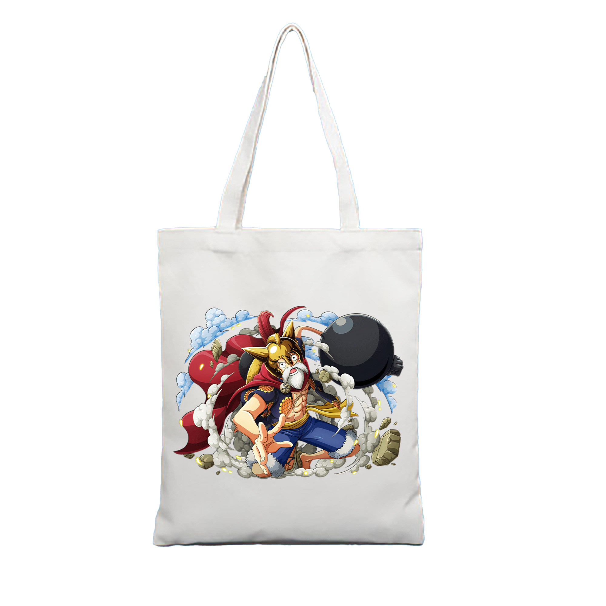 ワンピース モンキー・D・ルフィ ONE PIECE Monkey D. Luffy 縦型キャンバス生地手提げバッグ　トートバッグ