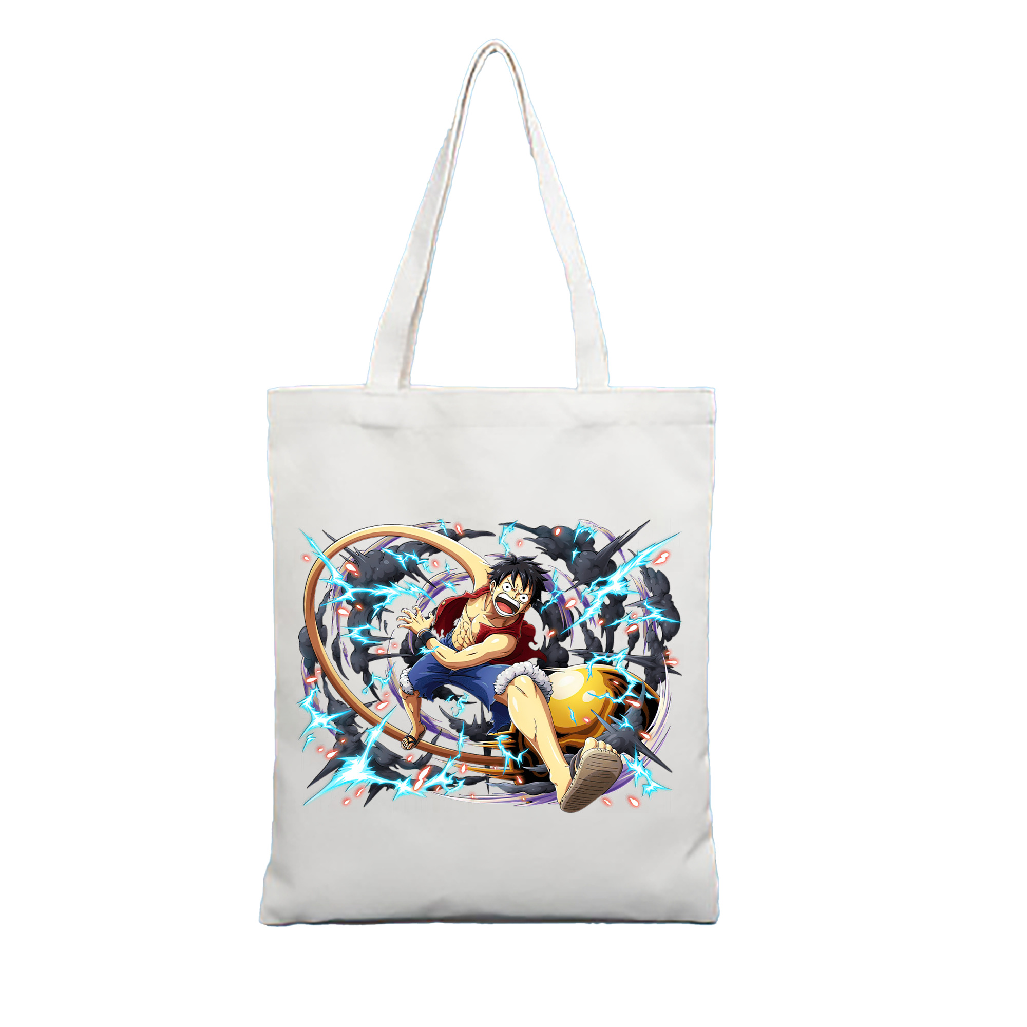 ワンピース モンキー・D・ルフィ ONE PIECE Monkey D. Luffy 縦型キャンバス生地手提げバッグ　トートバッグ