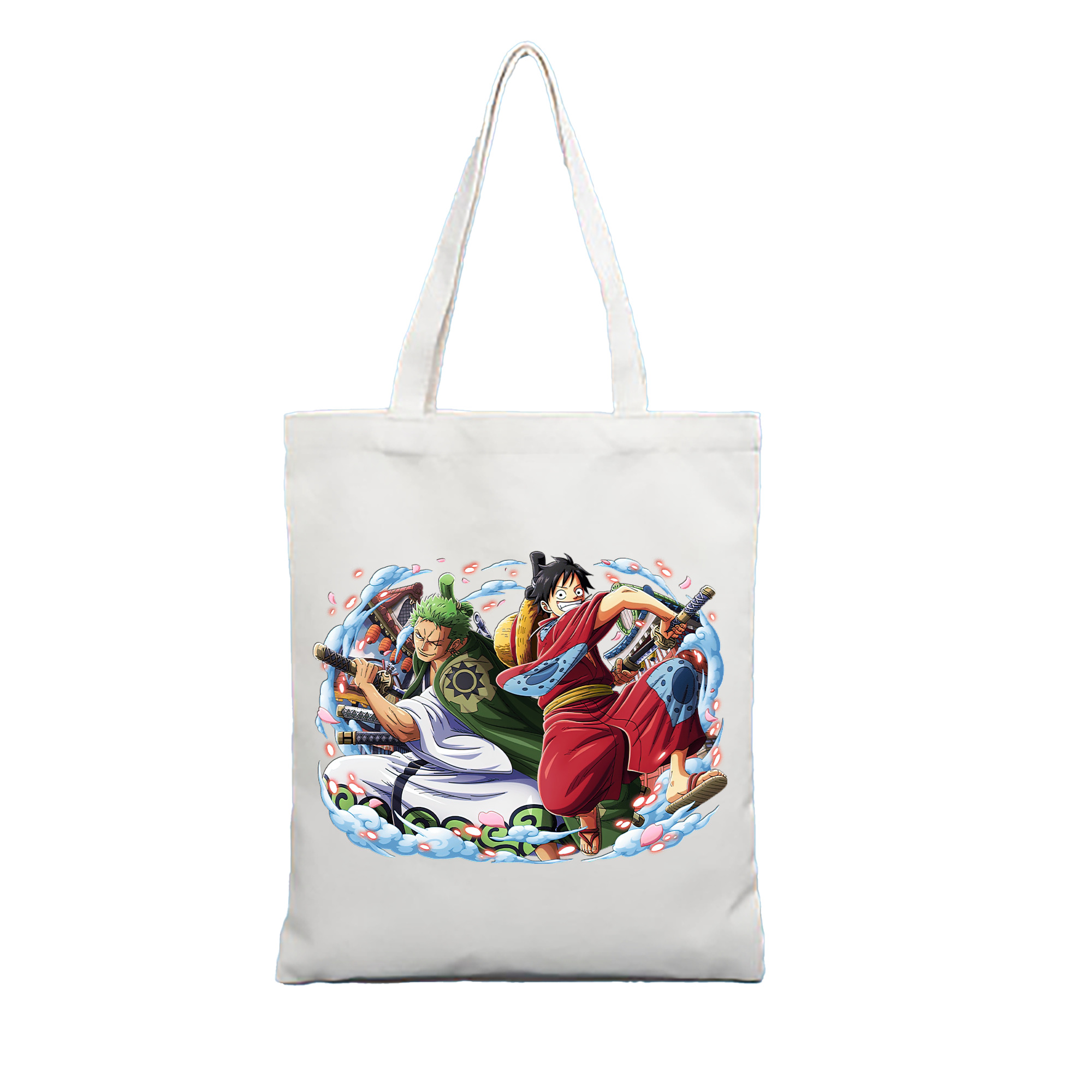 ワンピース モンキー・D・ルフィ ONE PIECE Monkey D. Luffy 縦型キャンバス生地手提げバッグ　トートバッグ