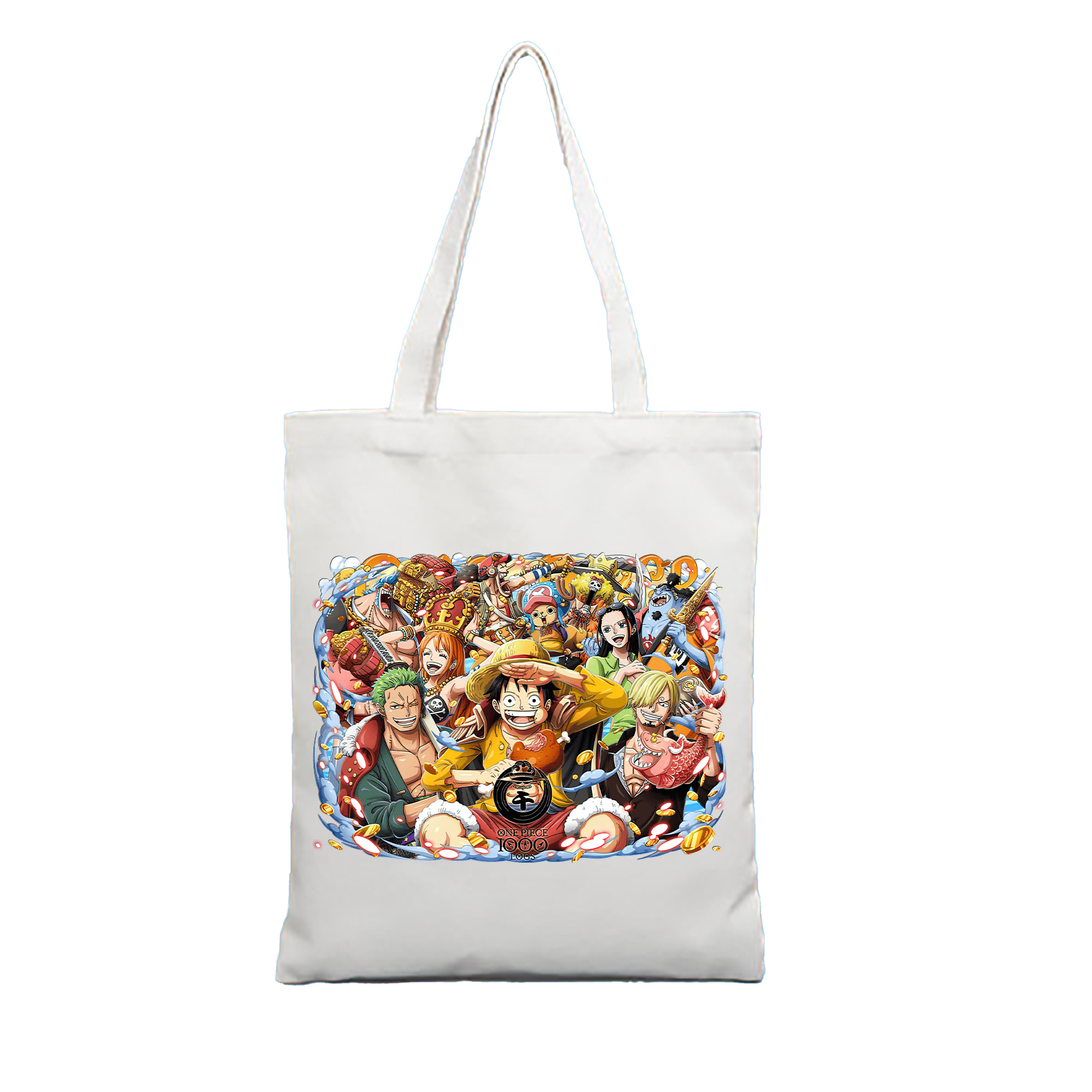 ワンピース モンキー・D・ルフィ ONE PIECE Monkey D. Luffy 縦型キャンバス生地手提げバッグ　トートバッグ