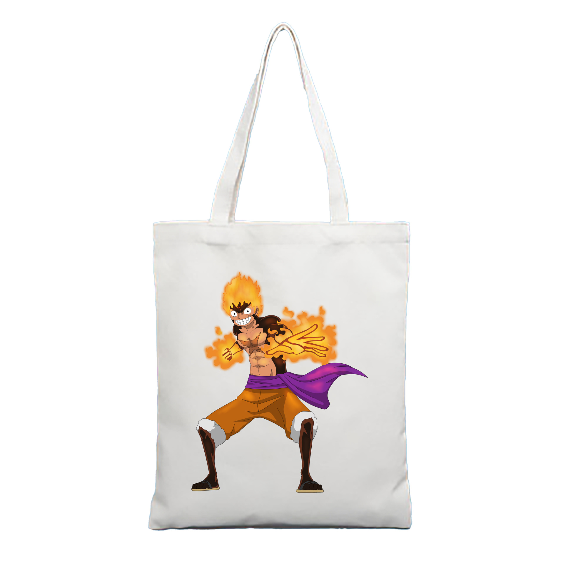 ワンピース モンキー・D・ルフィ ONE PIECE Monkey D. Luffy 縦型キャンバス生地手提げバッグ　トートバッグ