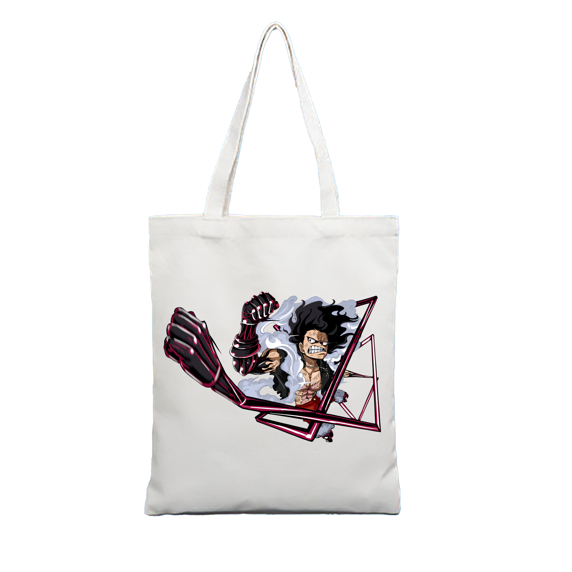 ワンピース モンキー・D・ルフィ ONE PIECE Monkey D. Luffy 縦型キャンバス生地手提げバッグ　トートバッグ