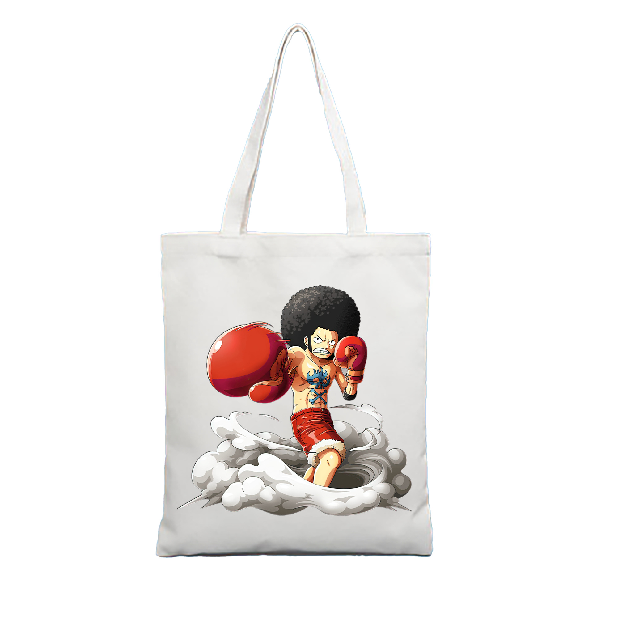 ワンピース モンキー・D・ルフィ ONE PIECE Monkey D. Luffy 縦型キャンバス生地手提げバッグ　トートバッグ