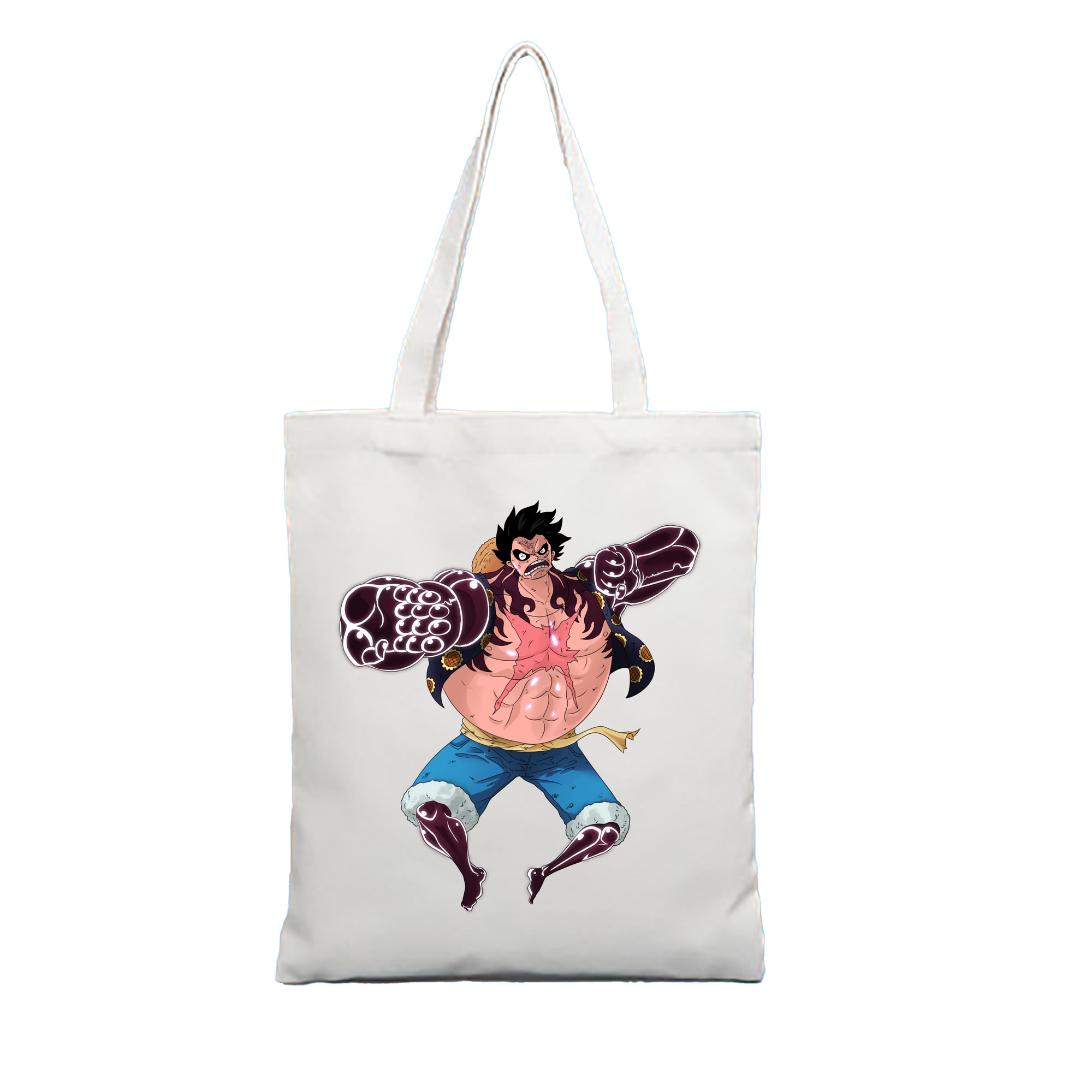 ワンピース モンキー・D・ルフィ ONE PIECE Monkey D. Luffy 縦型キャンバス生地手提げバッグ　トートバッグ