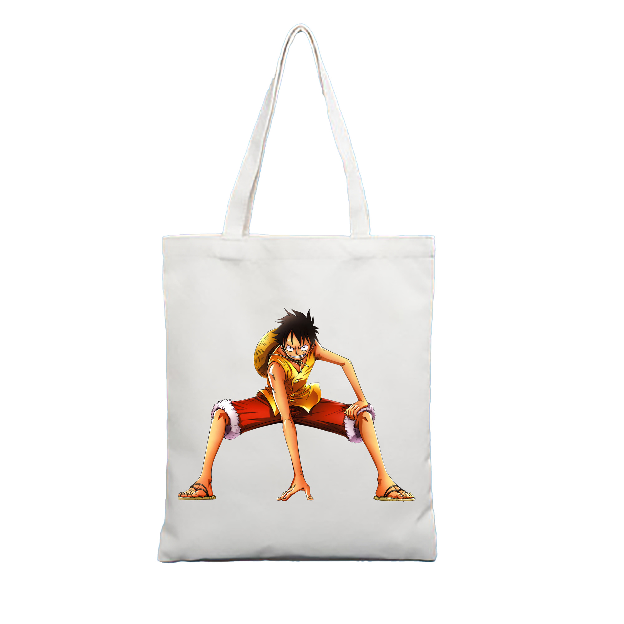 ワンピース モンキー・D・ルフィ ONE PIECE Monkey D. Luffy 縦型キャンバス生地手提げバッグ　トートバッグ