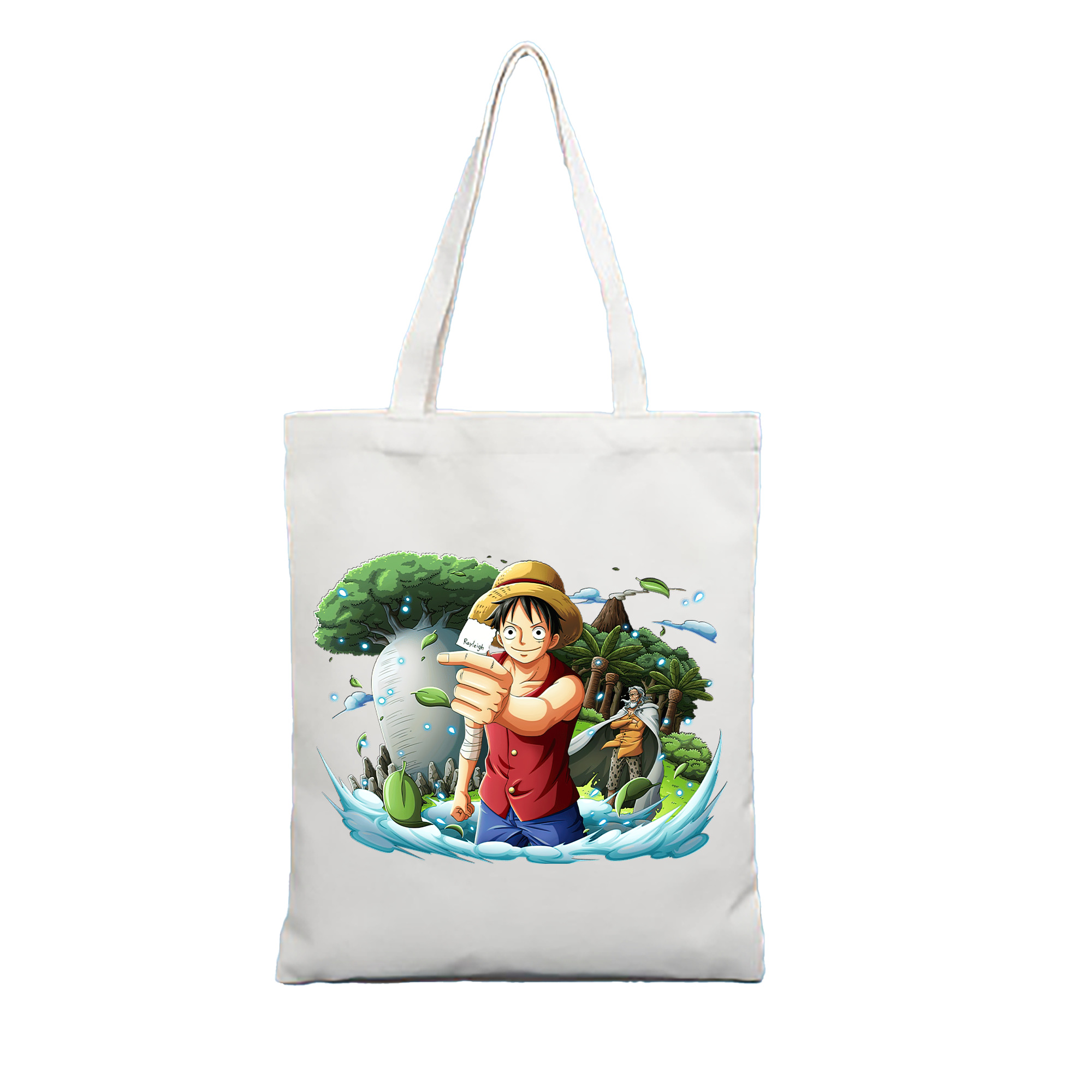 ワンピース モンキー・D・ルフィ ONE PIECE Monkey D. Luffy 縦型キャンバス生地手提げバッグ　トートバッグ