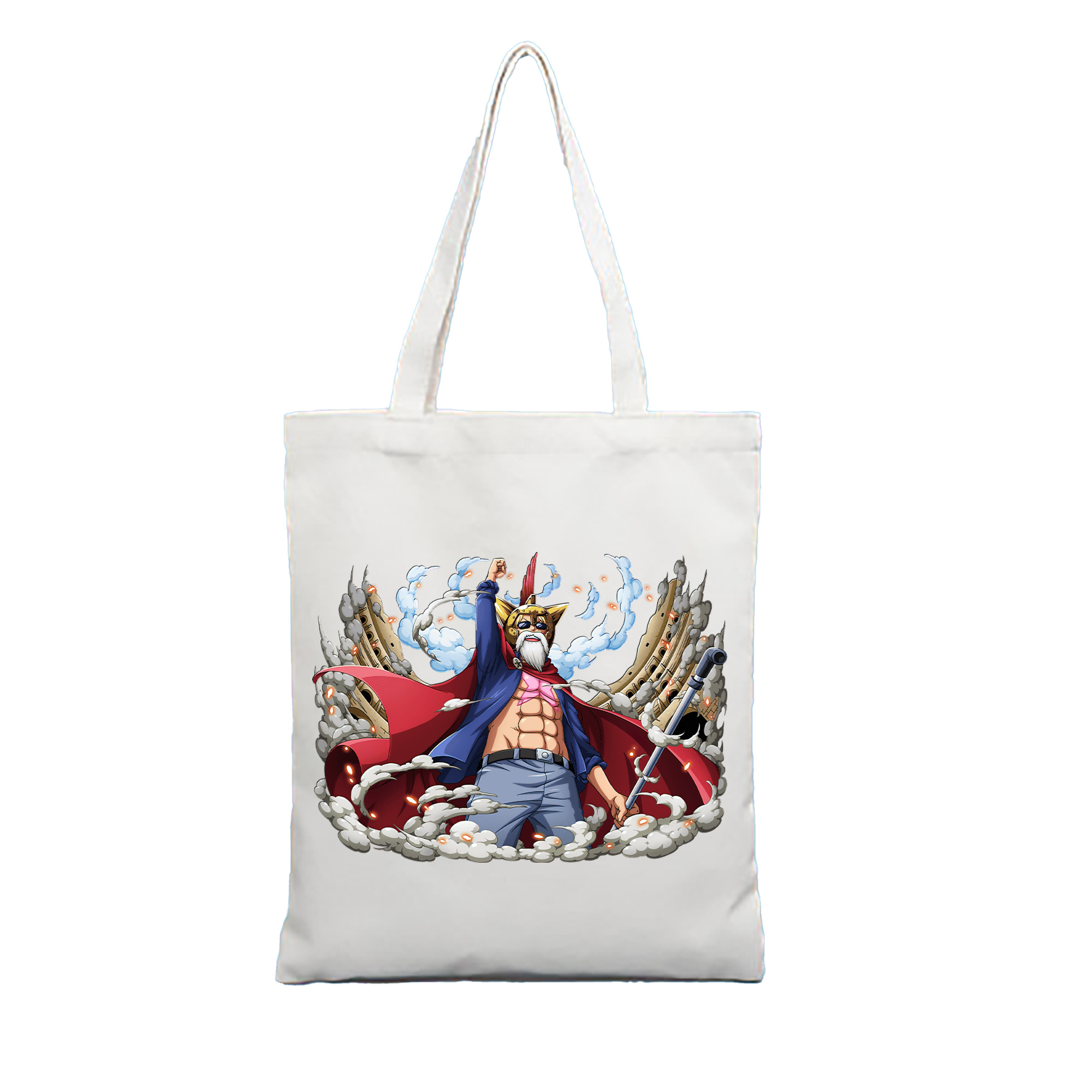 ワンピース モンキー・D・ルフィ ONE PIECE Monkey D. Luffy 縦型キャンバス生地手提げバッグ　トートバッグ