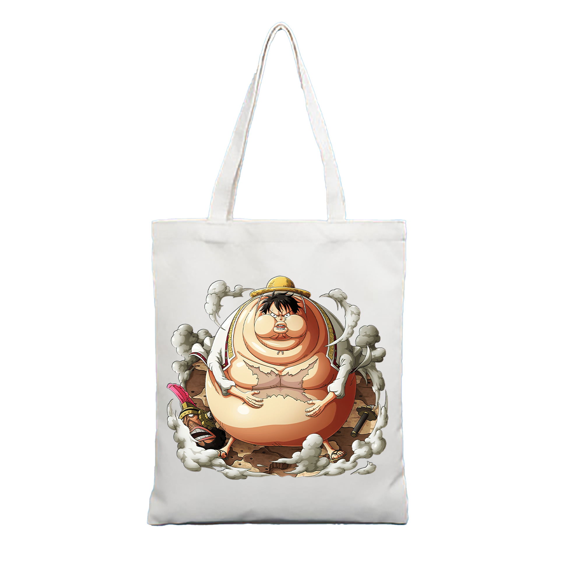 ワンピース モンキー・D・ルフィ ONE PIECE Monkey D. Luffy 縦型キャンバス生地手提げバッグ　トートバッグ