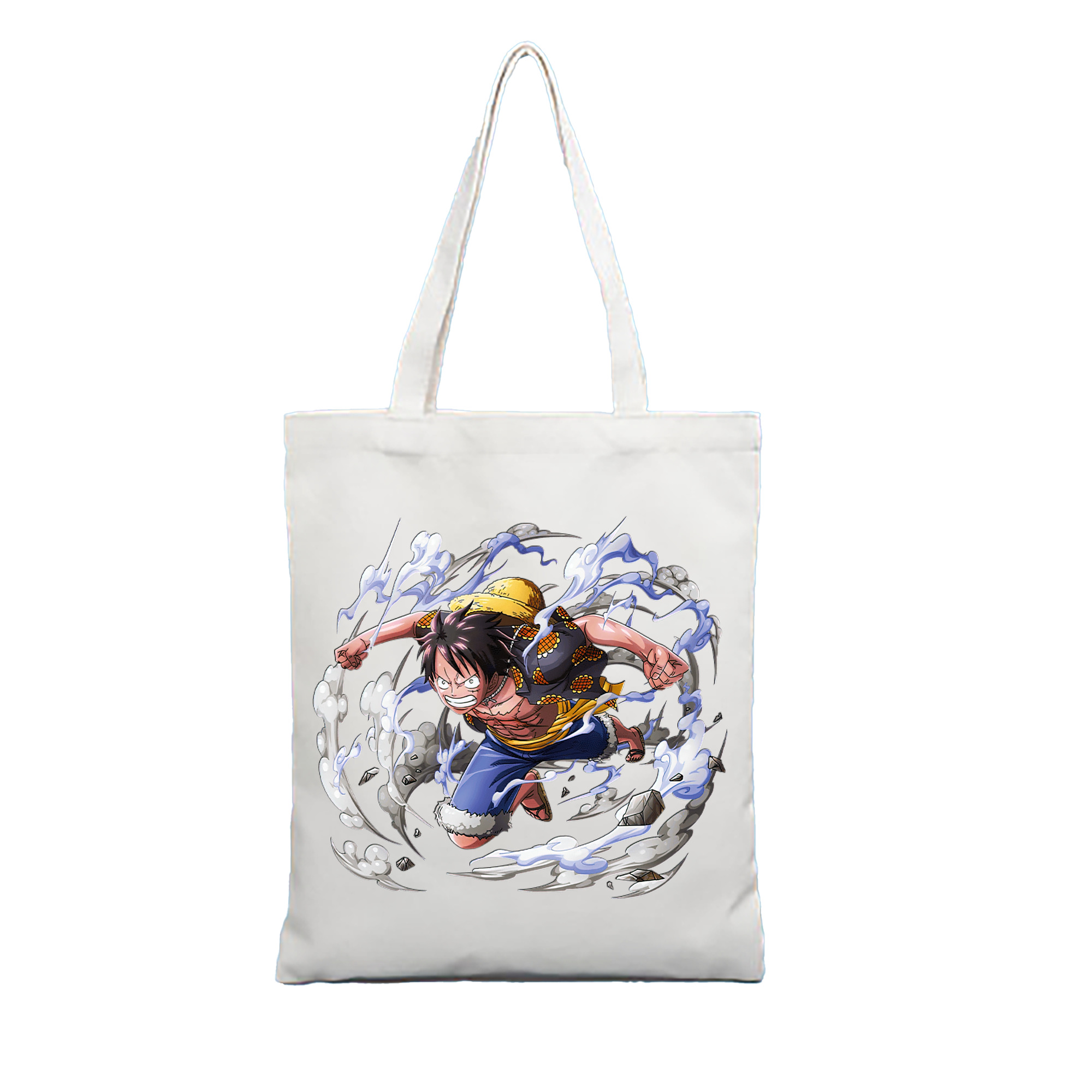 ワンピース モンキー・D・ルフィ ONE PIECE Monkey D. Luffy 縦型キャンバス生地手提げバッグ　トートバッグ