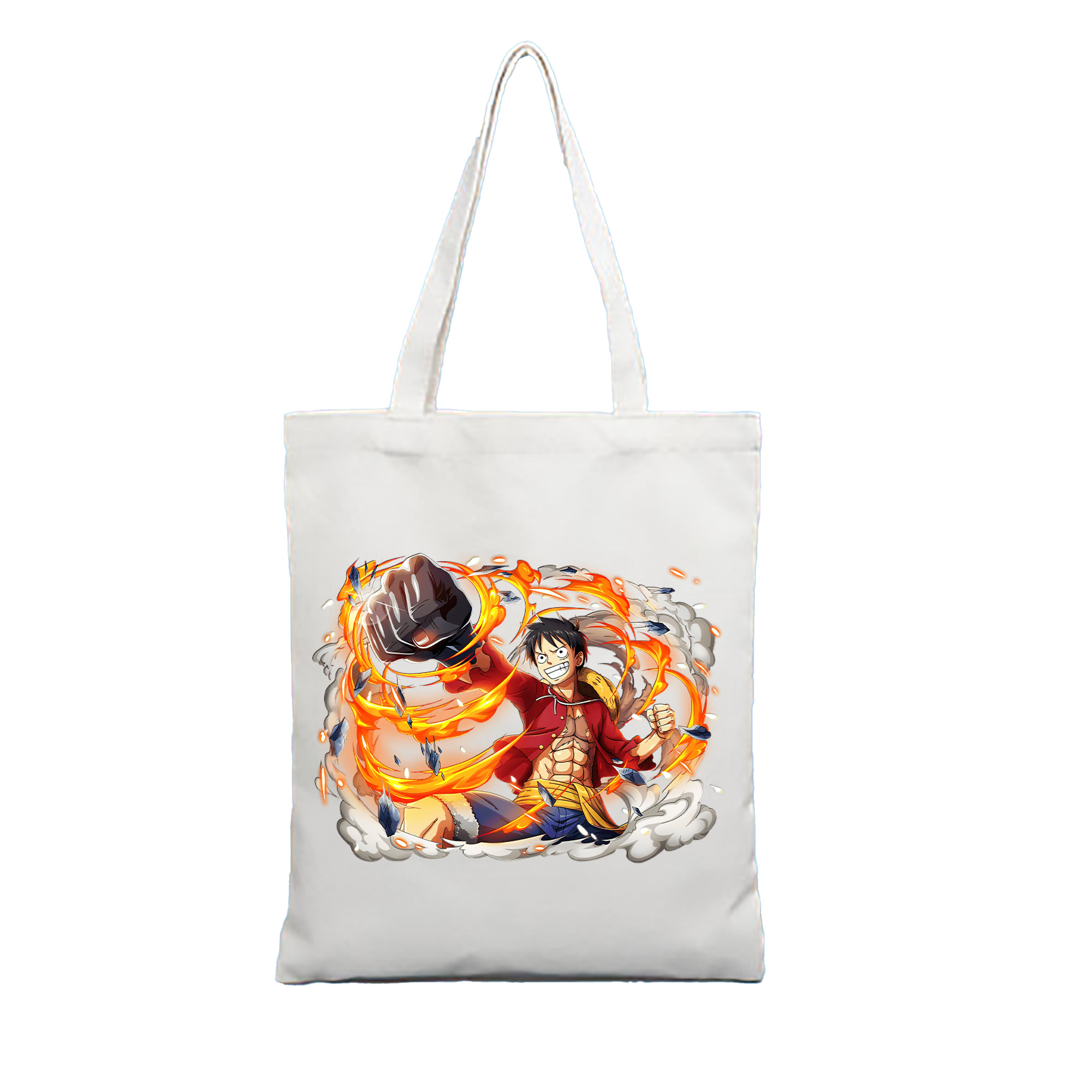 ワンピース モンキー・D・ルフィ ONE PIECE Monkey D. Luffy 縦型キャンバス生地手提げバッグ　トートバッグ