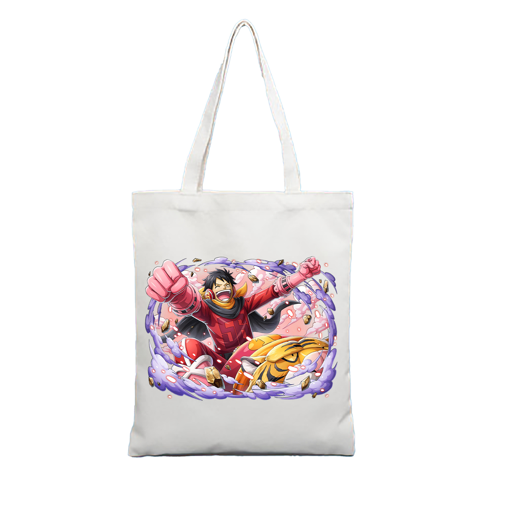 ワンピース モンキー・D・ルフィ ONE PIECE Monkey D. Luffy 縦型キャンバス生地手提げバッグ　トートバッグ
