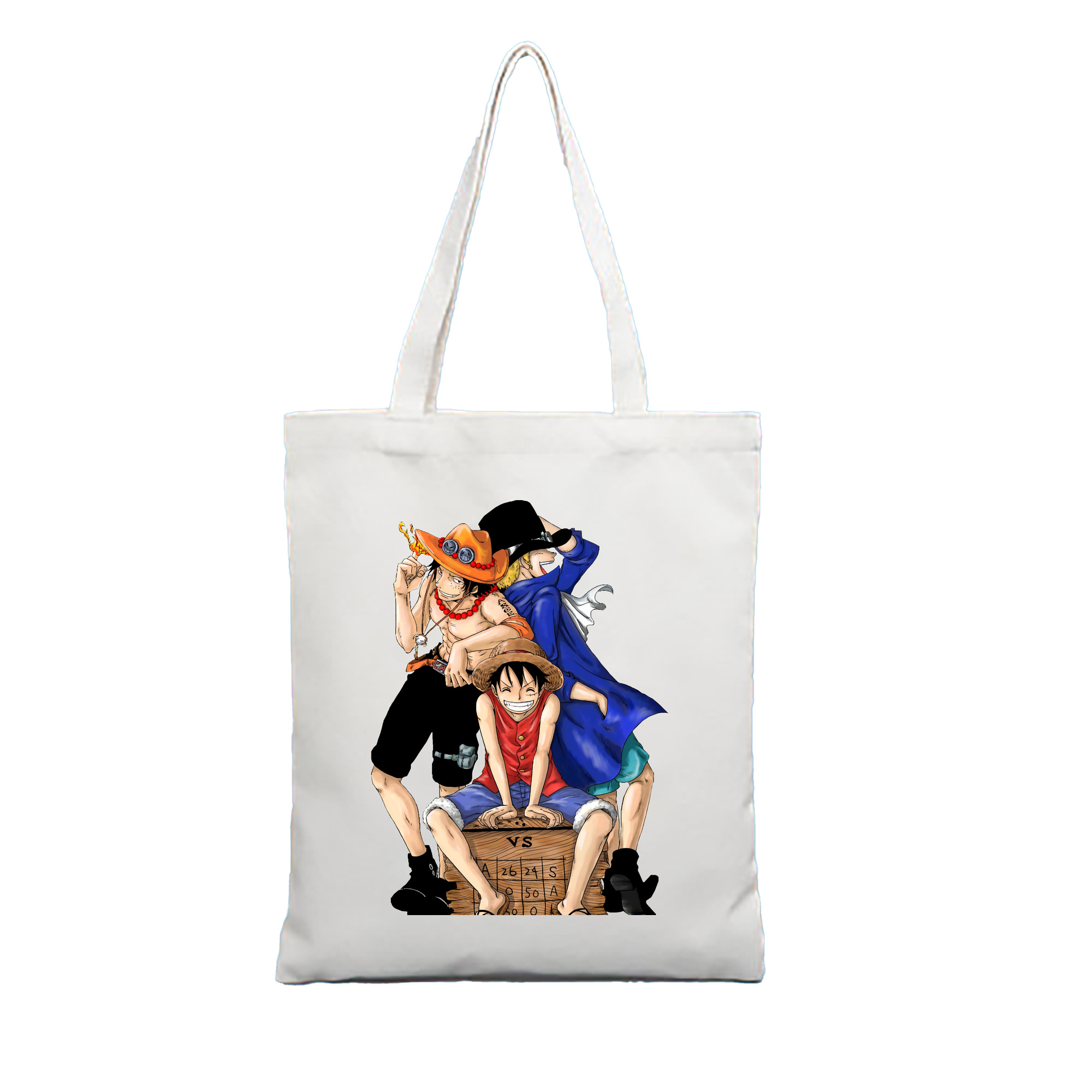 ワンピース モンキー・D・ルフィ ONE PIECE Monkey D. Luffy 縦型キャンバス生地手提げバッグ　トートバッグ