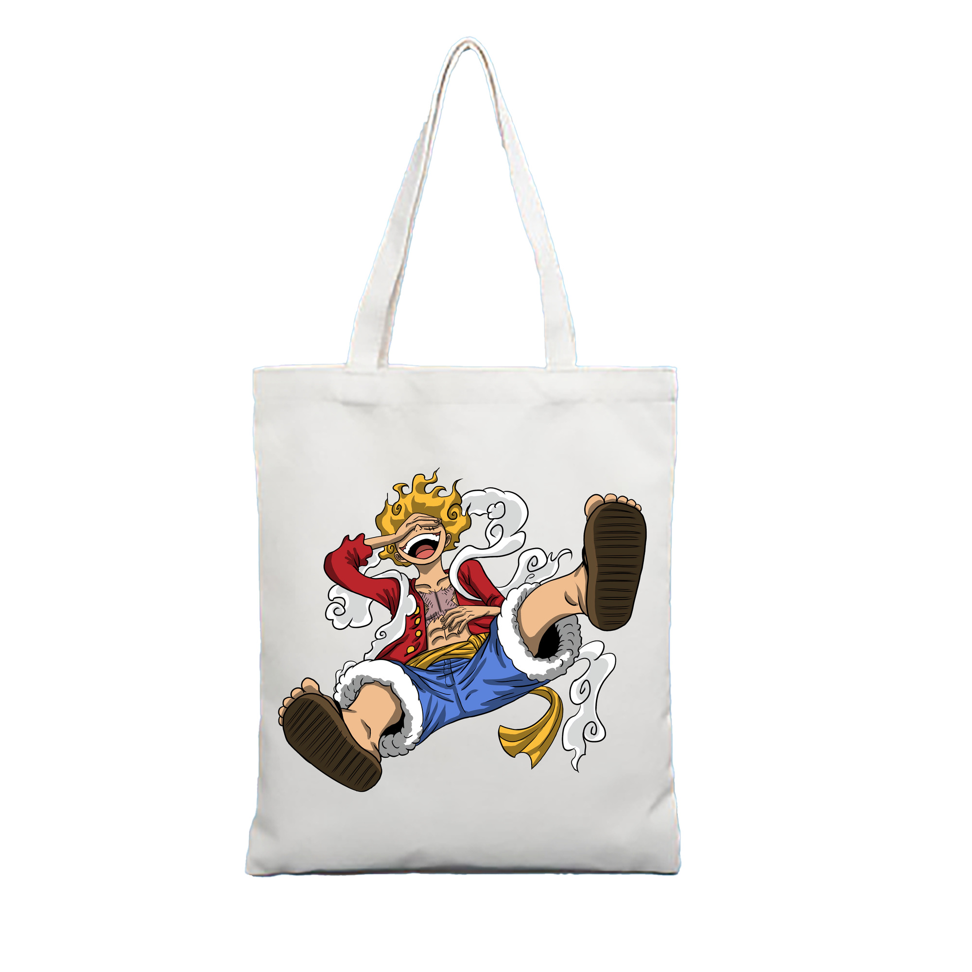 ワンピース モンキー・D・ルフィ ONE PIECE Monkey D. Luffy 縦型キャンバス生地手提げバッグ　トートバッグ