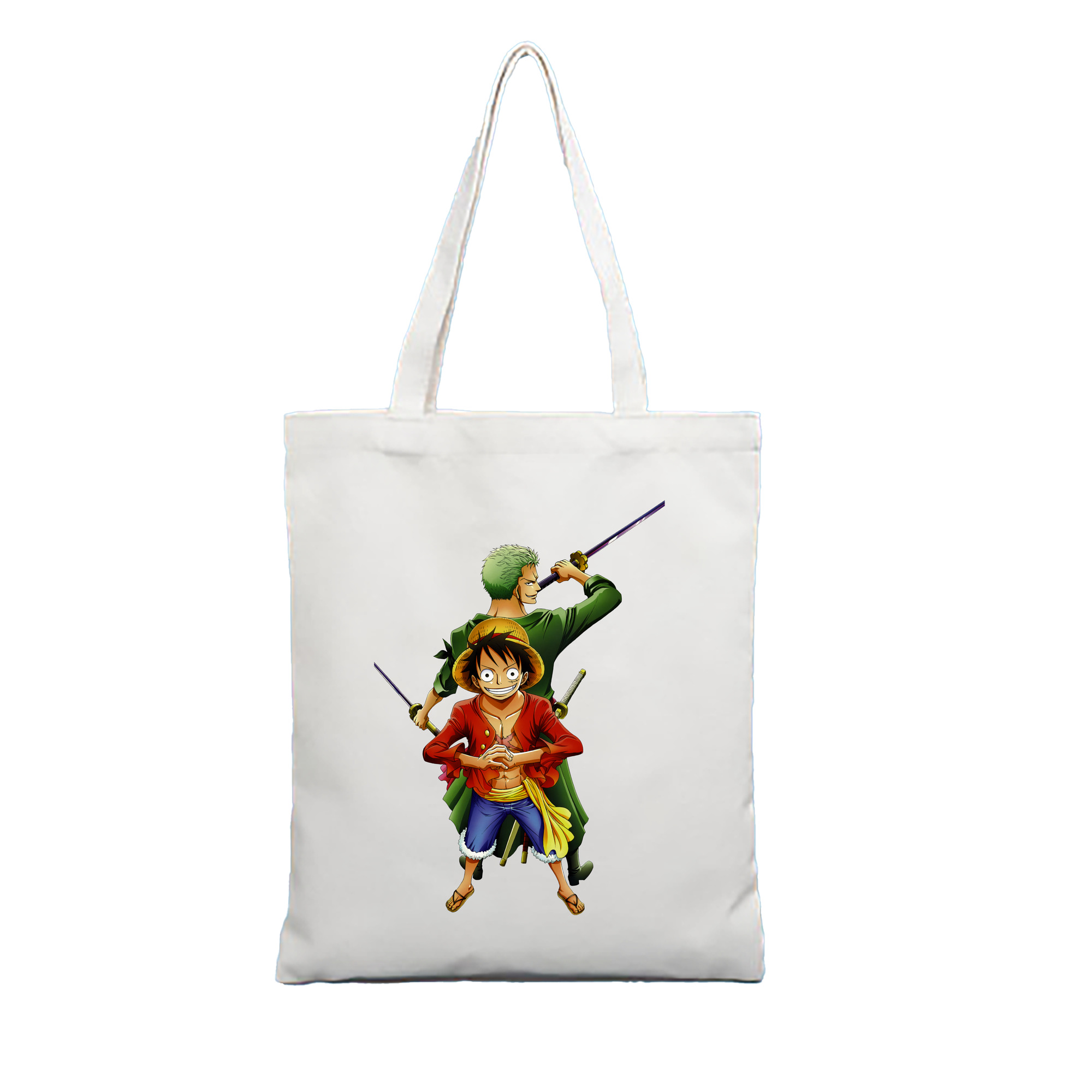 ワンピース モンキー・D・ルフィ ONE PIECE Monkey D. Luffy 縦型キャンバス生地手提げバッグ　トートバッグ