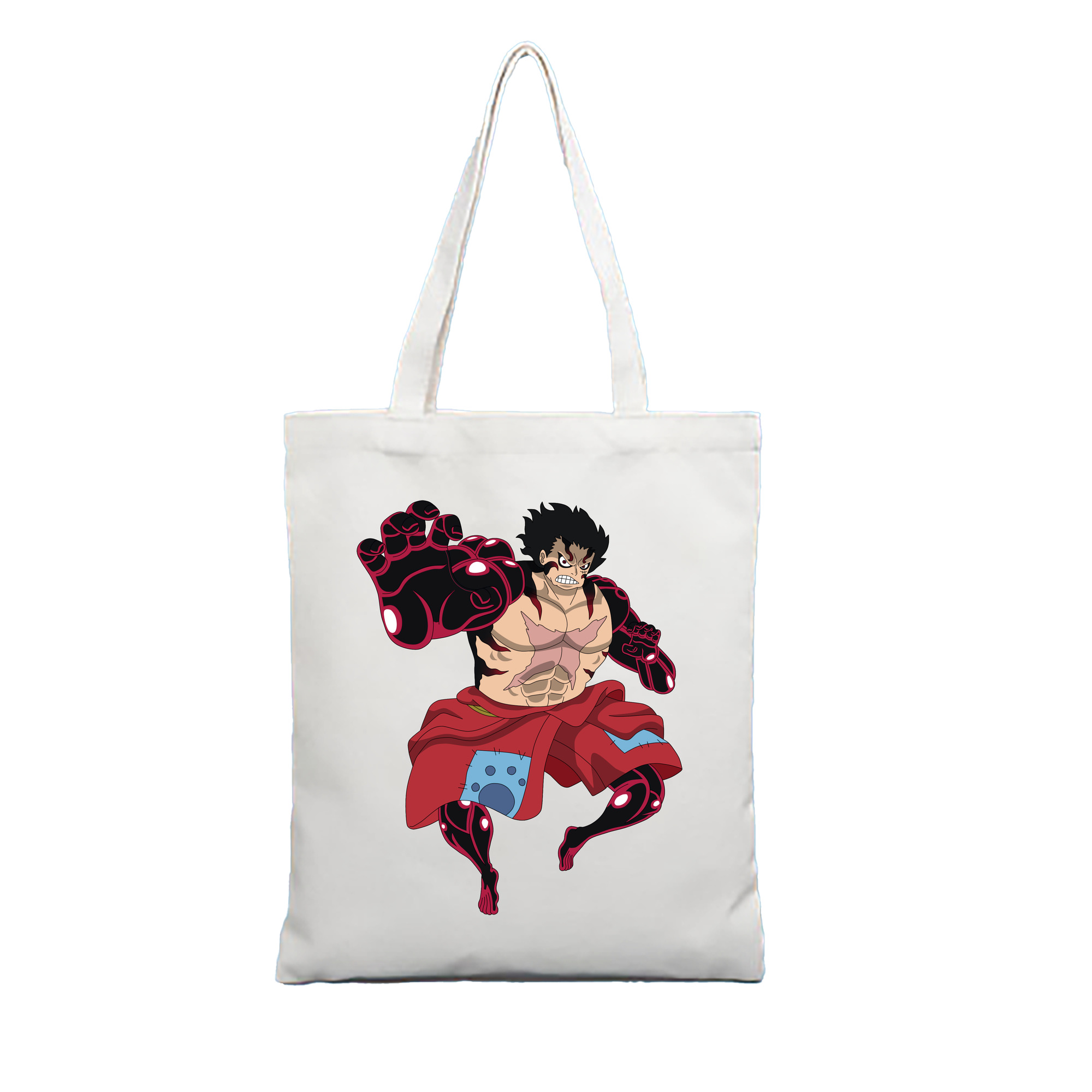 ワンピース モンキー・D・ルフィ ONE PIECE Monkey D. Luffy 縦型キャンバス生地手提げバッグ　トートバッグ