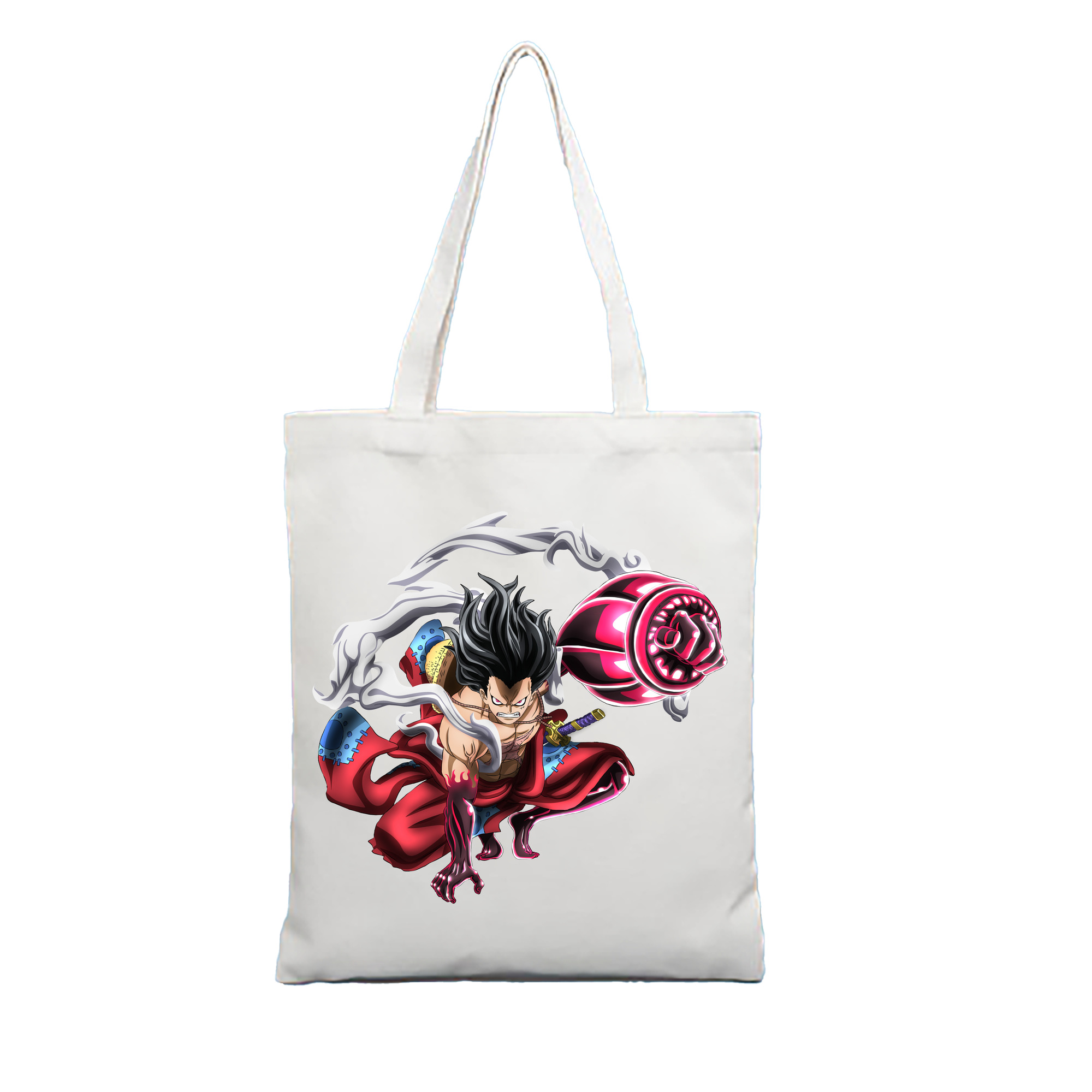 ワンピース モンキー・D・ルフィ ONE PIECE Monkey D. Luffy 縦型キャンバス生地手提げバッグ　トートバッグ