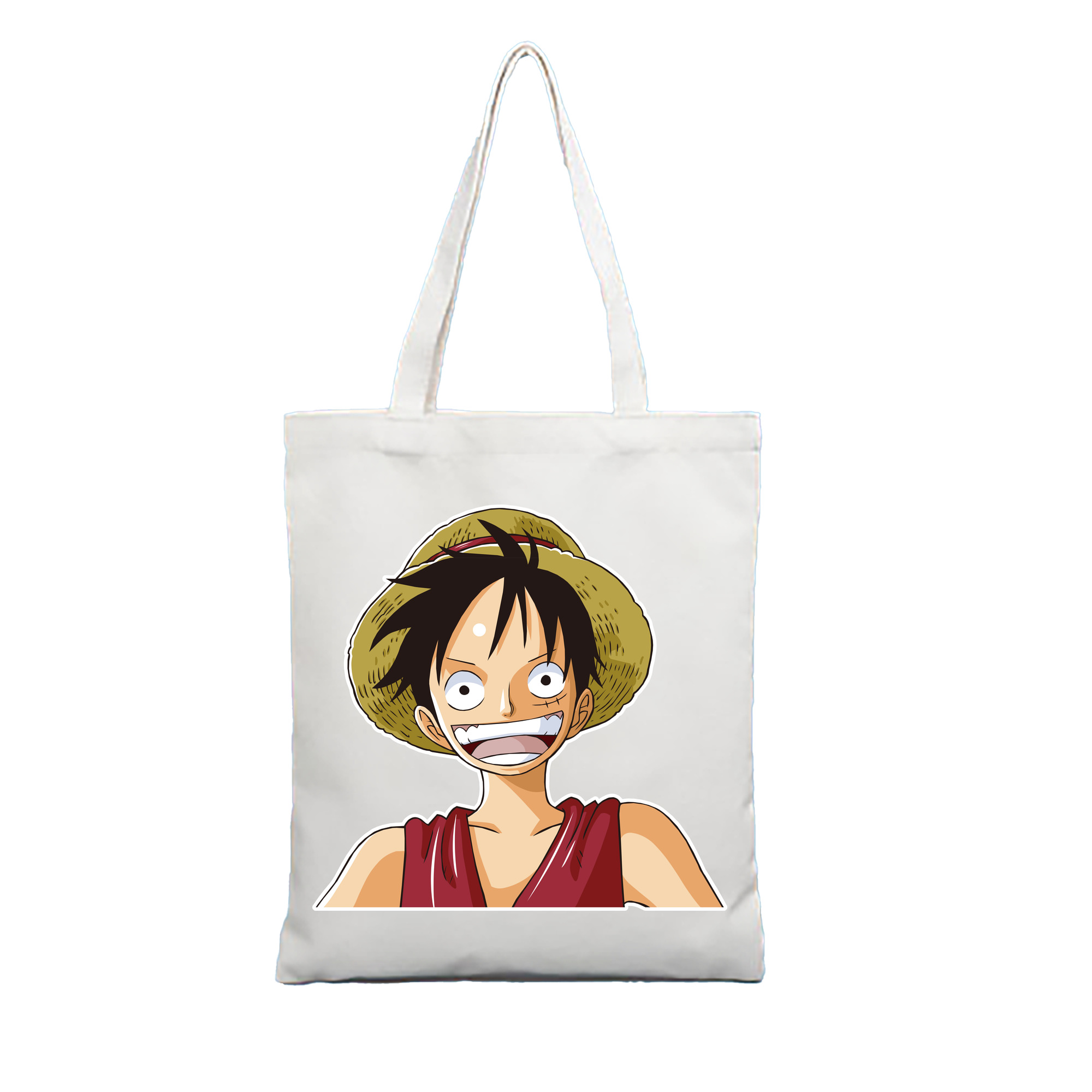ワンピース モンキー・D・ルフィ ONE PIECE Monkey D. Luffy 縦型キャンバス生地手提げバッグ　トートバッグ