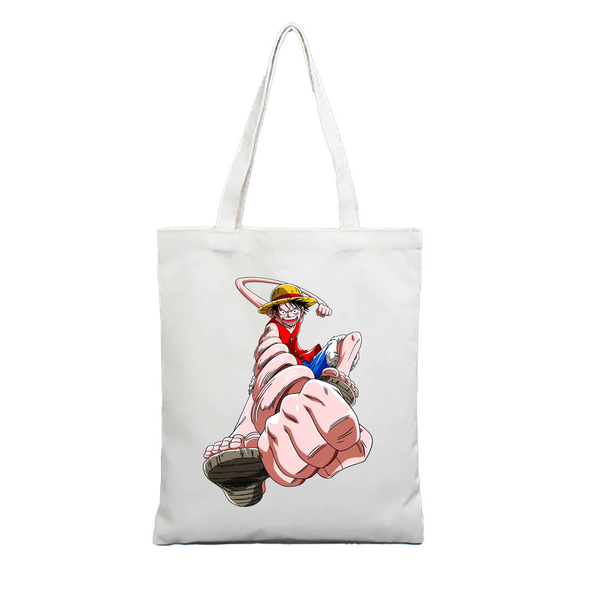 ワンピース モンキー・D・ルフィ ONE PIECE Monkey D. Luffy 縦型キャンバス生地手提げバッグ　トートバッグ