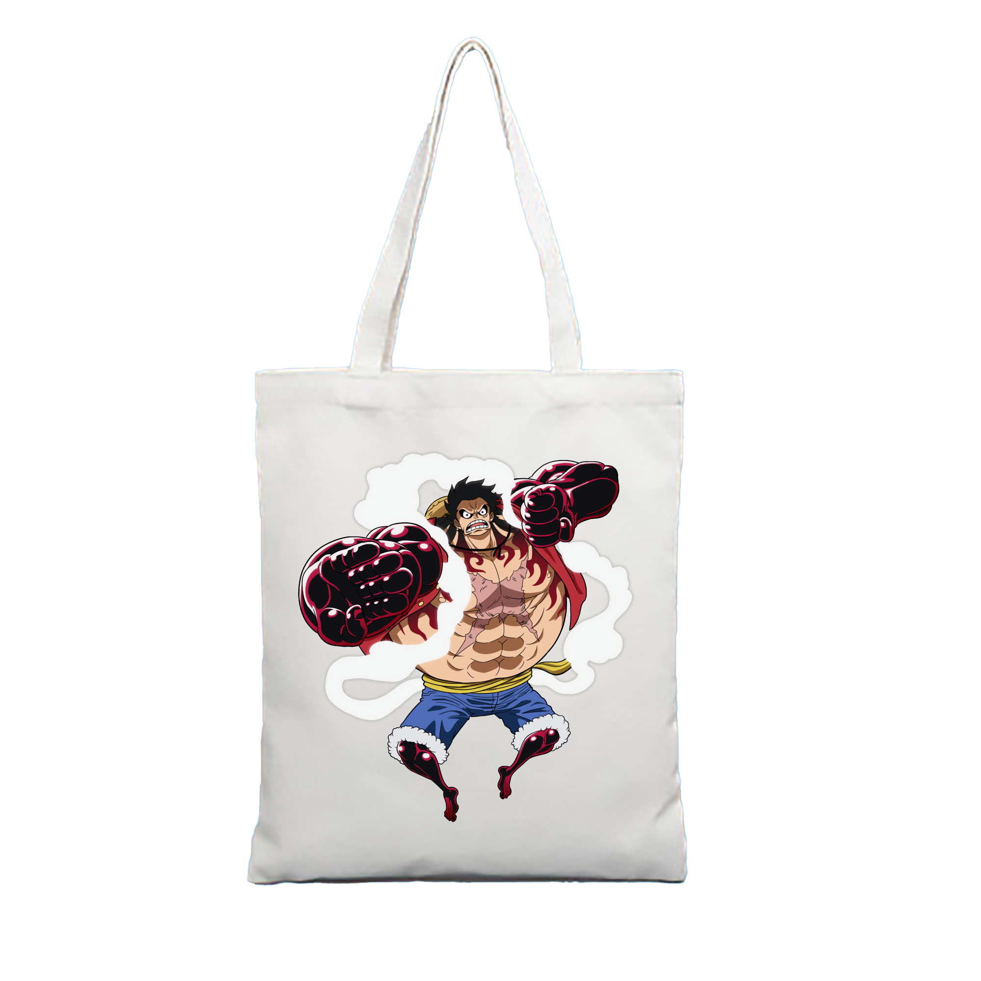 ワンピース モンキー・D・ルフィ ONE PIECE Monkey D. Luffy 縦型キャンバス生地手提げバッグ　トートバッグ