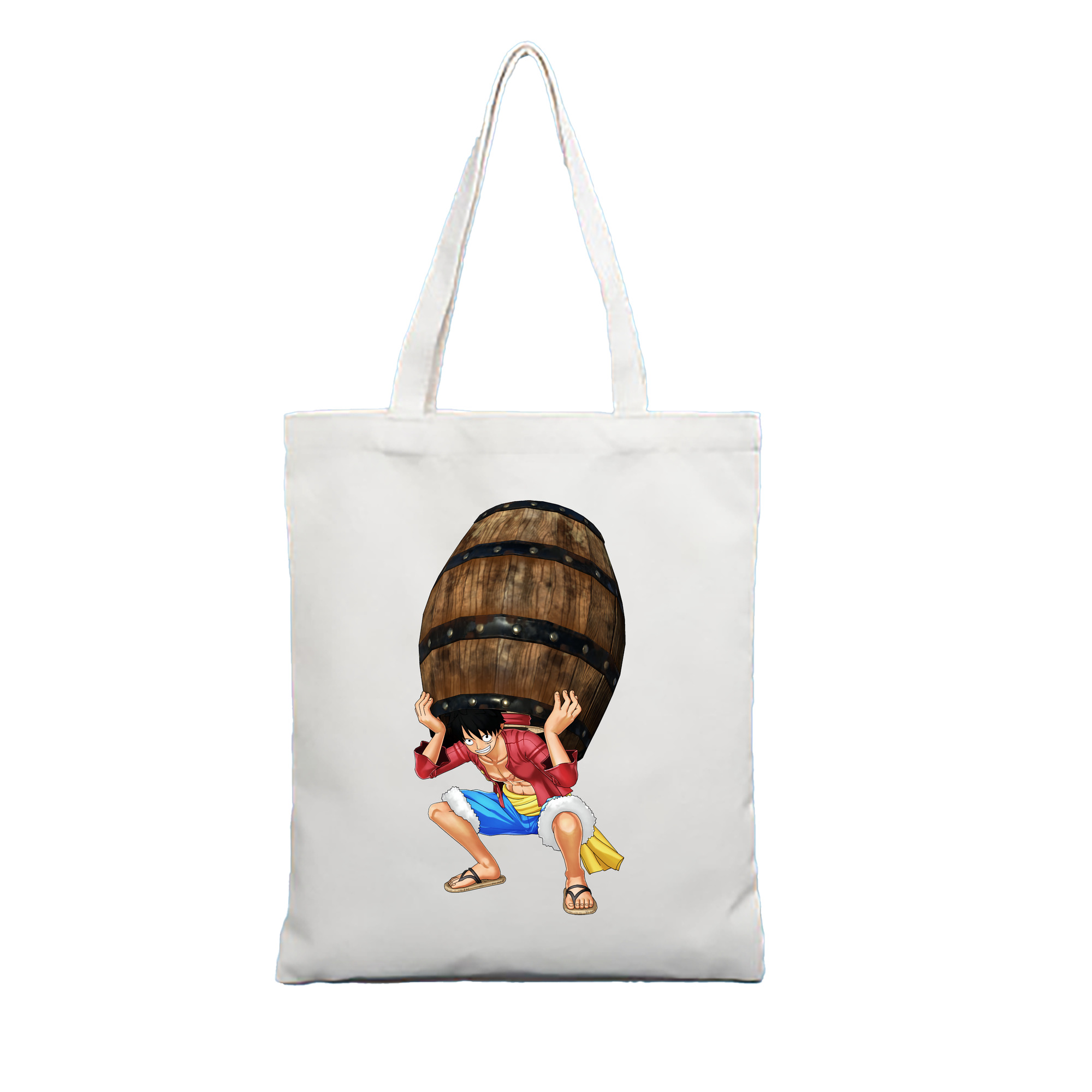 ワンピース モンキー・D・ルフィ ONE PIECE Monkey D. Luffy 縦型キャンバス生地手提げバッグ　トートバッグ