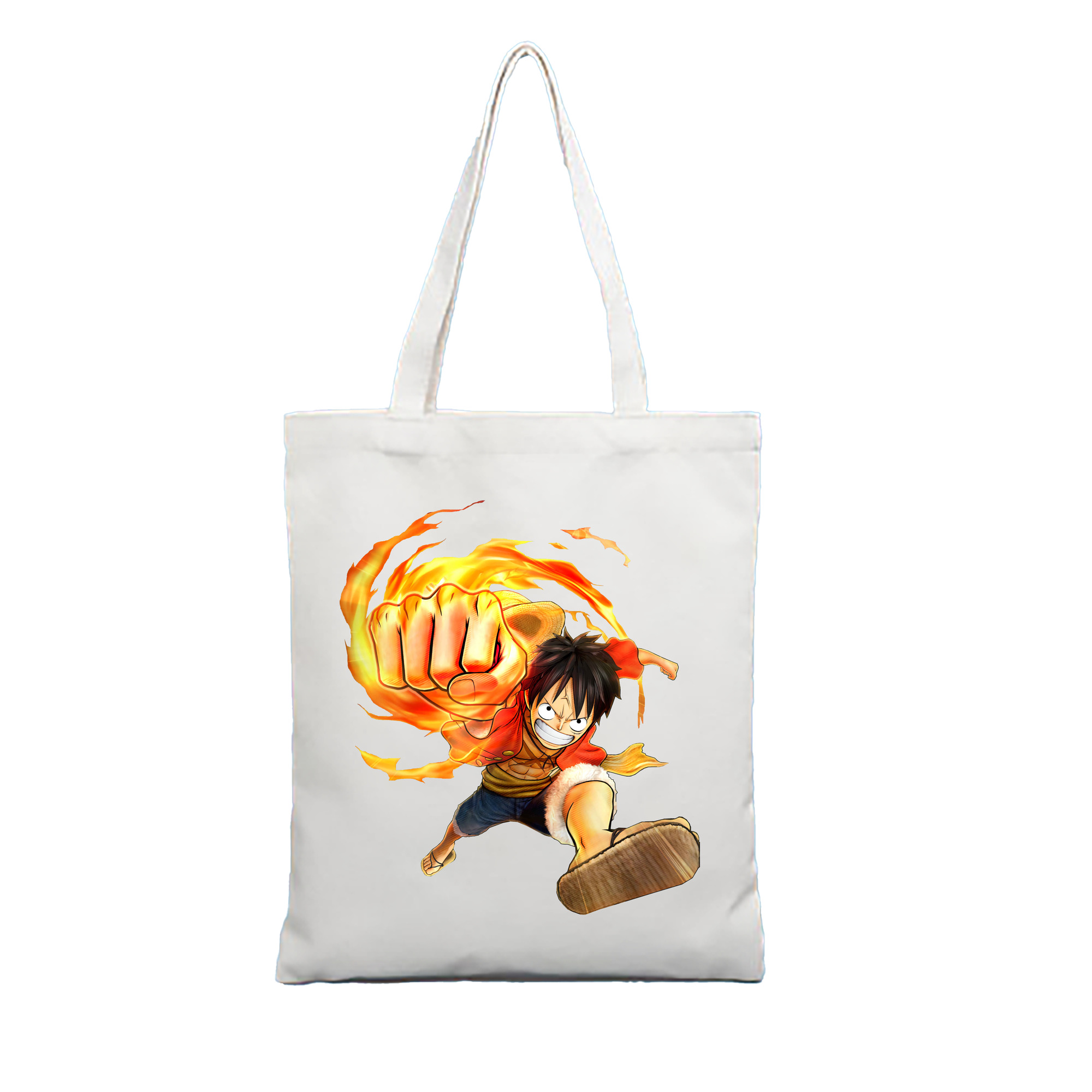 ワンピース モンキー・D・ルフィ ONE PIECE Monkey D. Luffy 縦型キャンバス生地手提げバッグ　トートバッグ