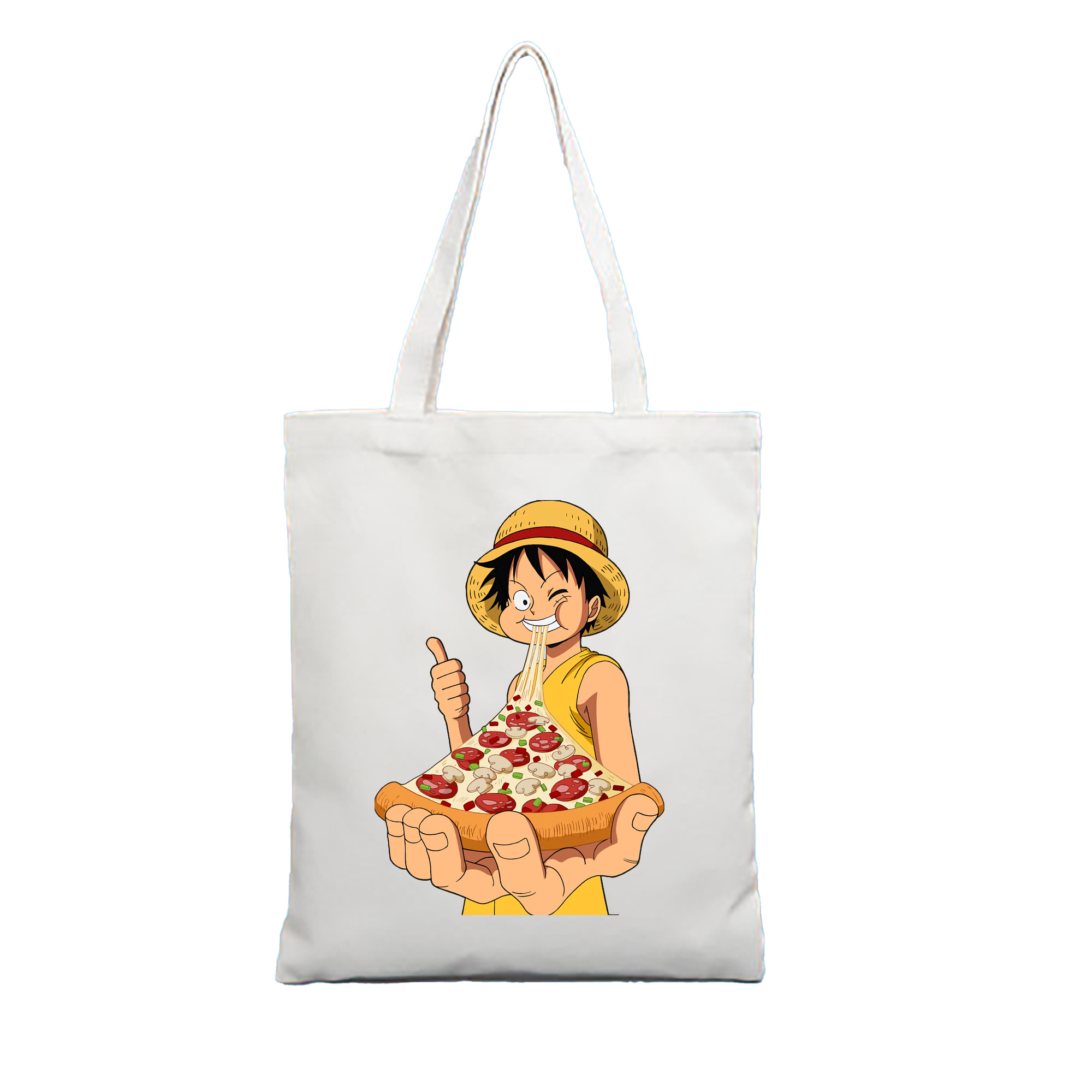 ワンピース モンキー・D・ルフィ ONE PIECE Monkey D. Luffy 縦型キャンバス生地手提げバッグ　トートバッグ
