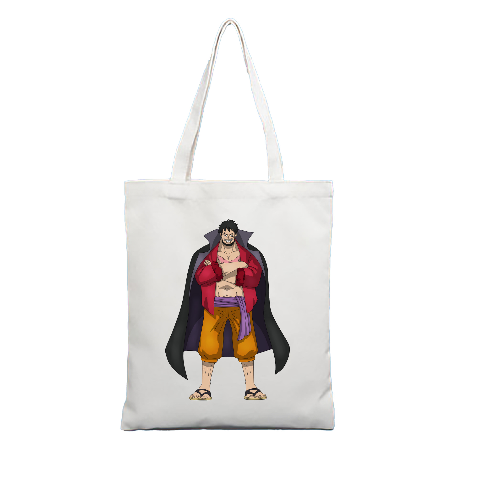 ワンピース モンキー・D・ルフィ ONE PIECE Monkey D. Luffy 縦型キャンバス生地手提げバッグ　トートバッグ