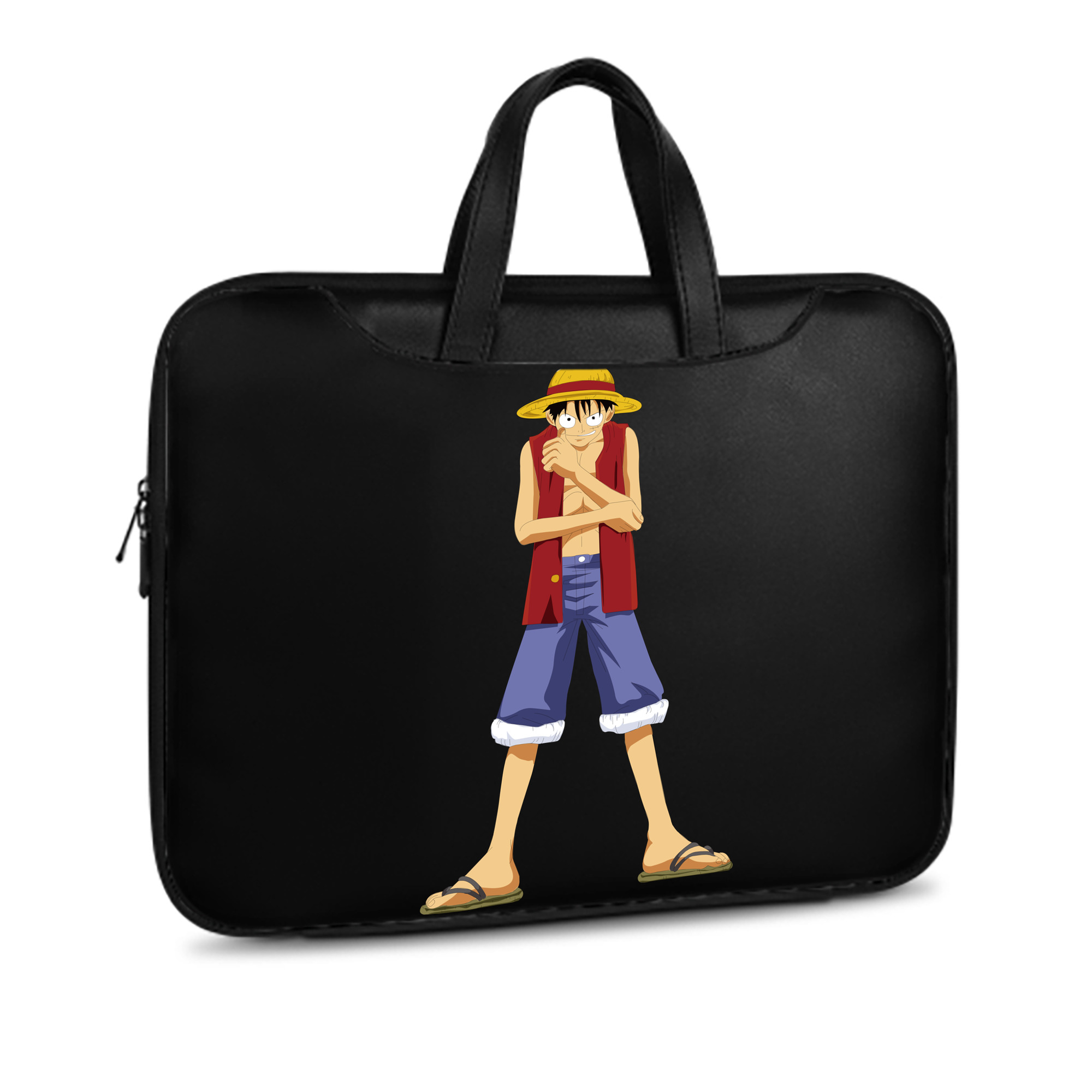 ワンピース モンキー・D・ルフィ ONE PIECE Monkey D. Luffy レザーラップトップバッグ　ノートパソコンケース