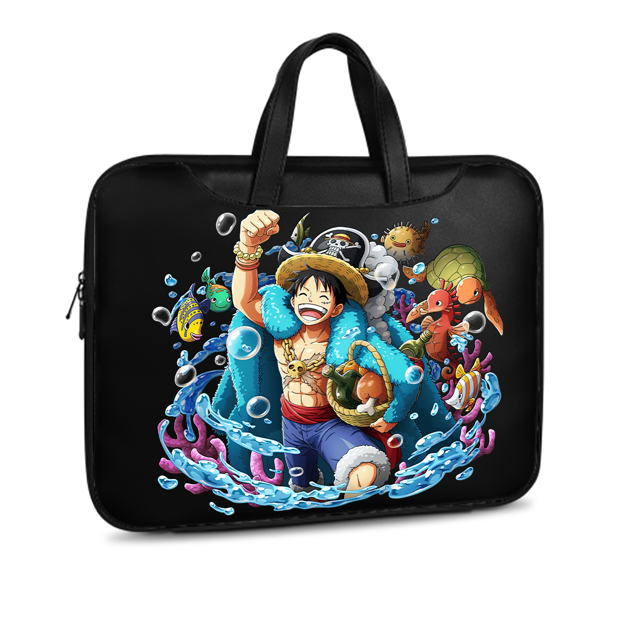 ワンピース モンキー・D・ルフィ ONE PIECE Monkey D. Luffy レザーラップトップバッグ　ノートパソコンケース