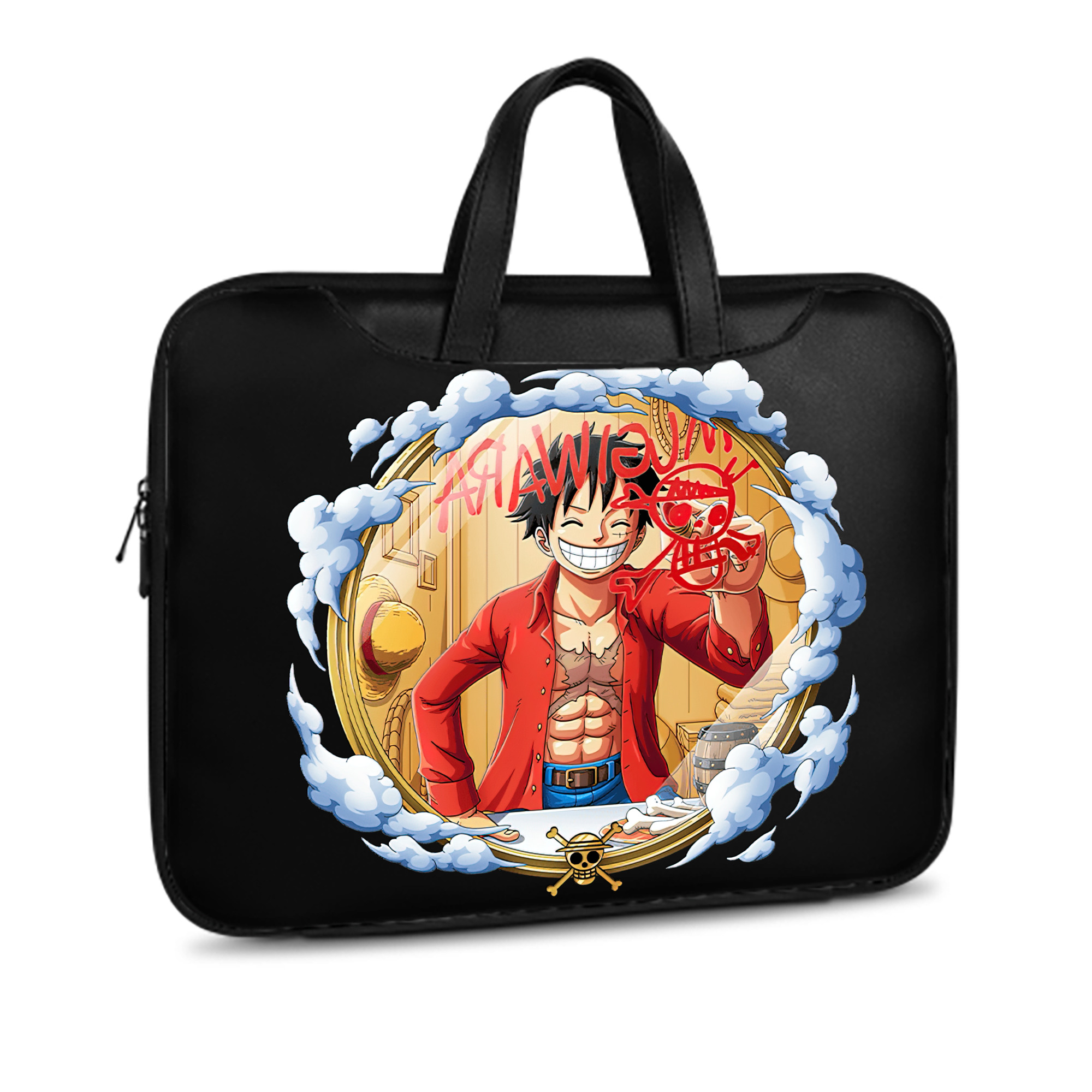 ワンピース モンキー・D・ルフィ ONE PIECE Monkey D. Luffy レザーラップトップバッグ　ノートパソコンケース