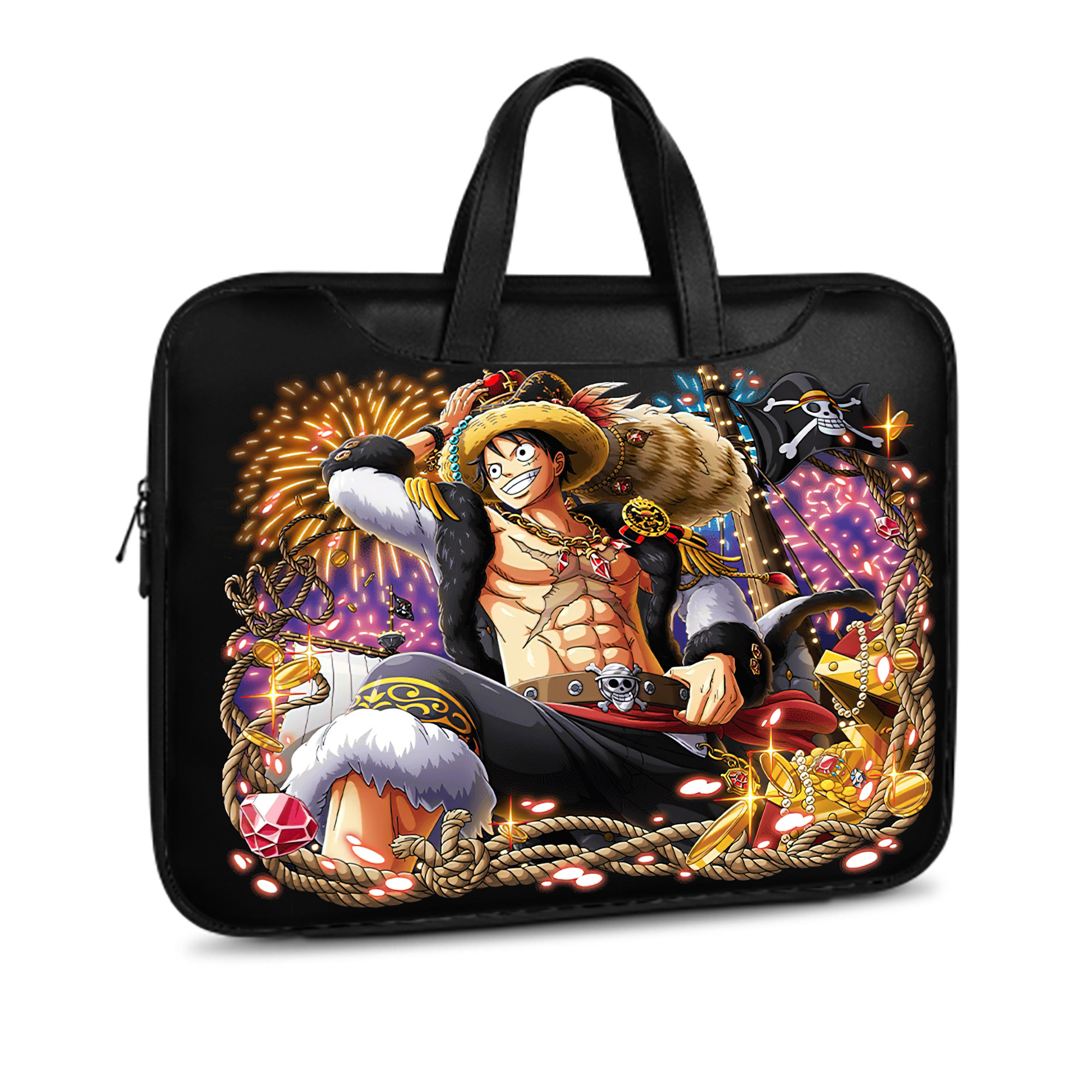 ワンピース モンキー・D・ルフィ ONE PIECE Monkey D. Luffy レザーラップトップバッグ　ノートパソコンケース
