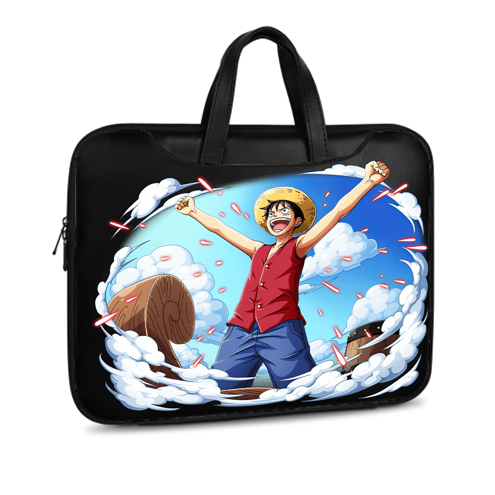 ワンピース モンキー・D・ルフィ ONE PIECE Monkey D. Luffy レザーラップトップバッグ　ノートパソコンケース