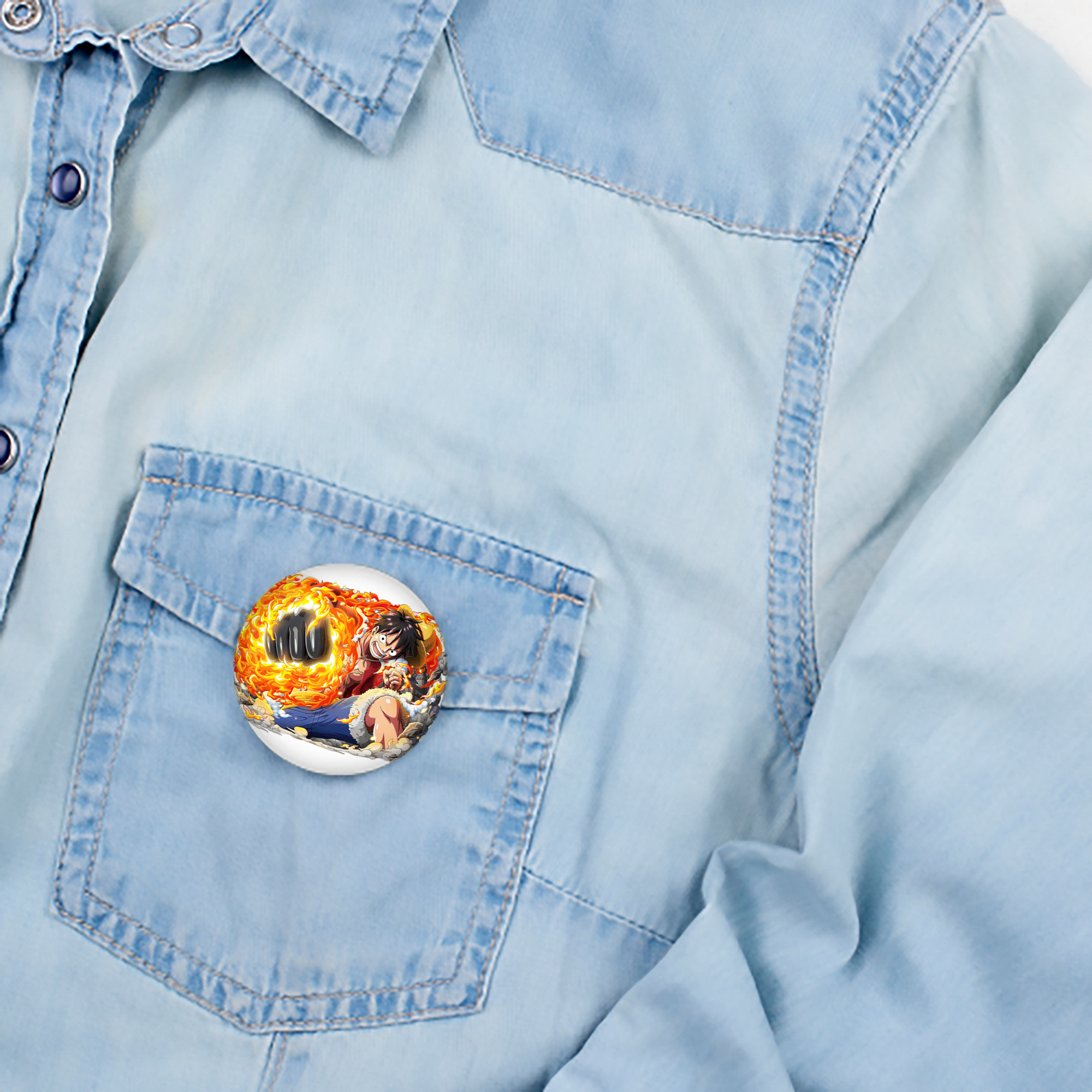 ワンピース モンキー・D・ルフィ ONE PIECE Monkey D. Luffy 6cm 缶バッジ 複数セット