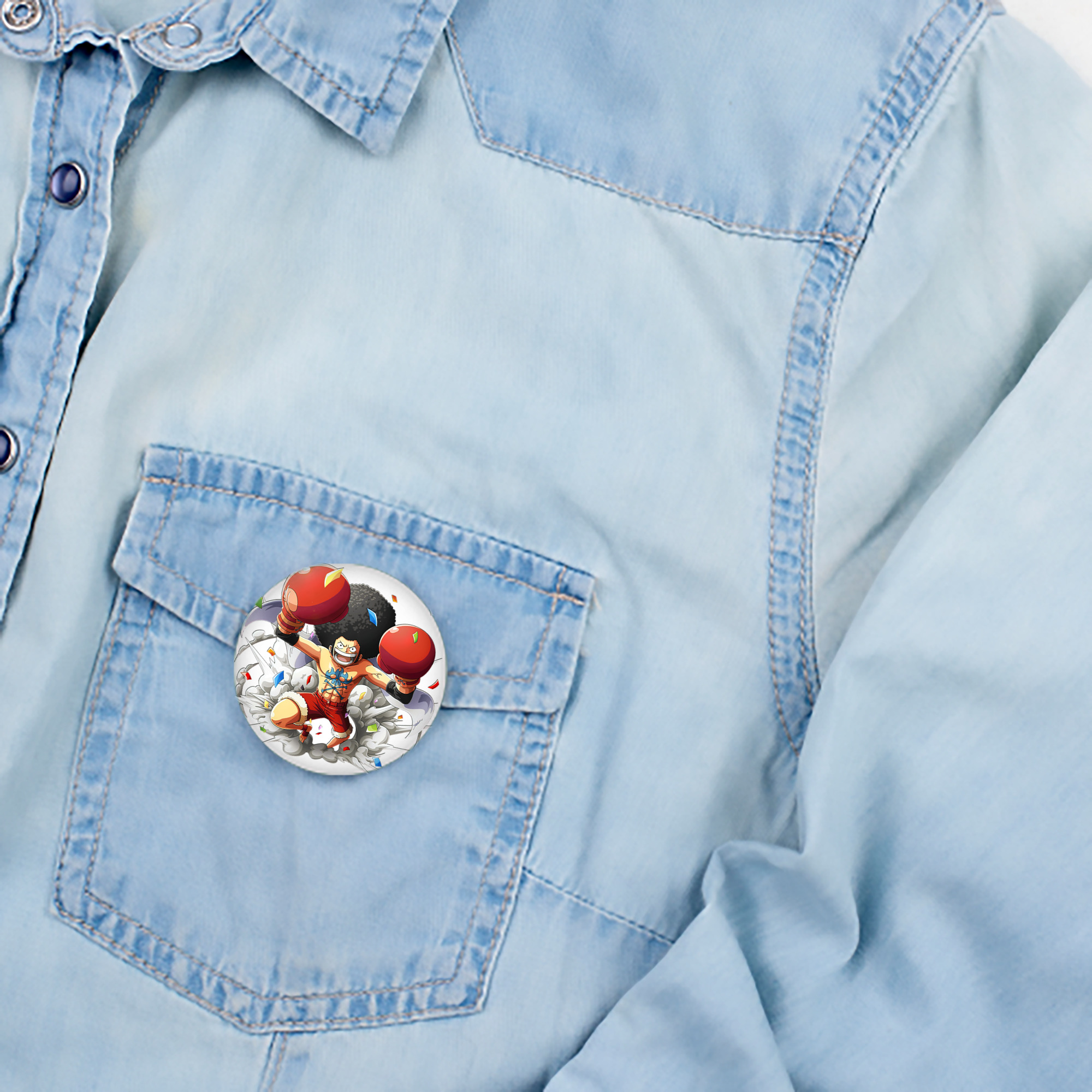ワンピース モンキー・D・ルフィ ONE PIECE Monkey D. Luffy 6cm 缶バッジ 複数セット