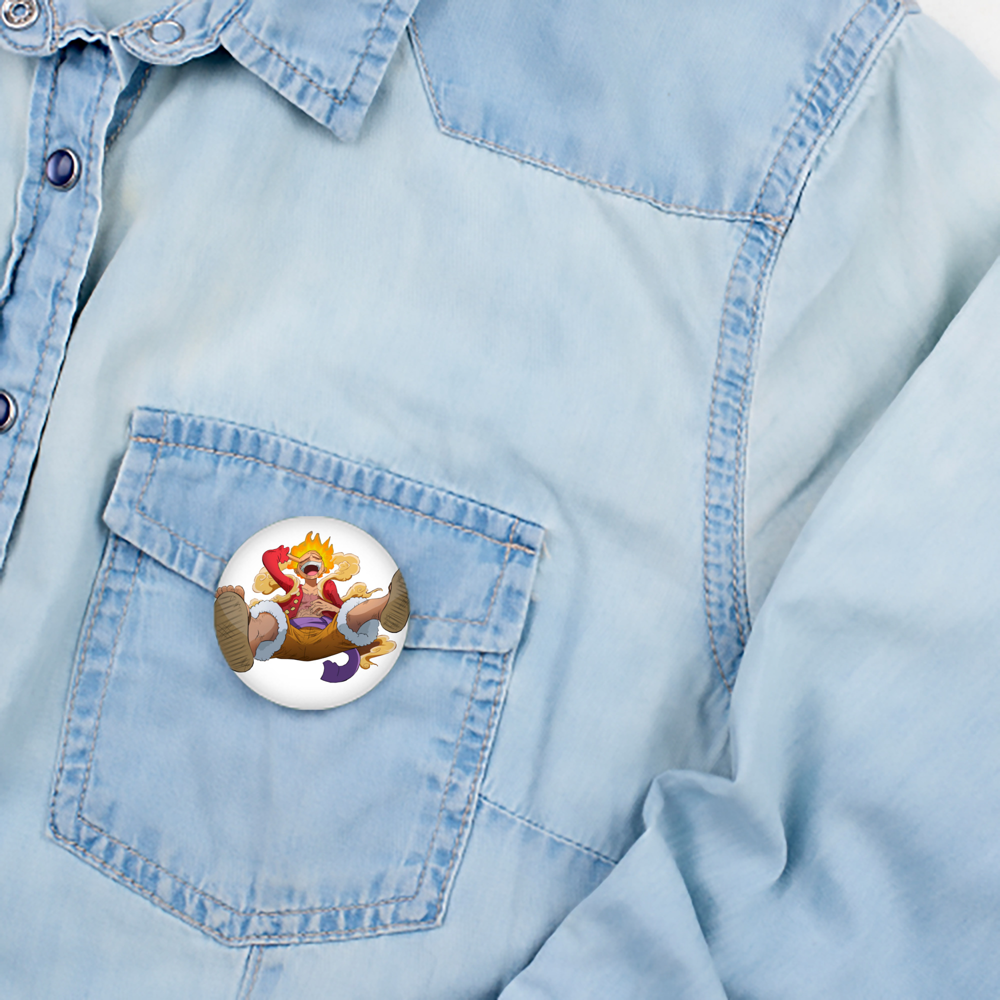 ワンピース モンキー・D・ルフィ ONE PIECE Monkey D. Luffy 6cm 缶バッジ 複数セット