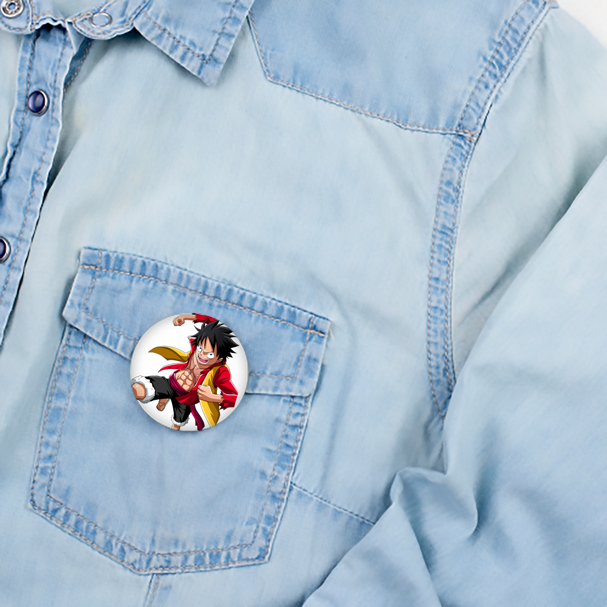 ワンピース モンキー・D・ルフィ ONE PIECE Monkey D. Luffy 6cm 缶バッジ 複数セット