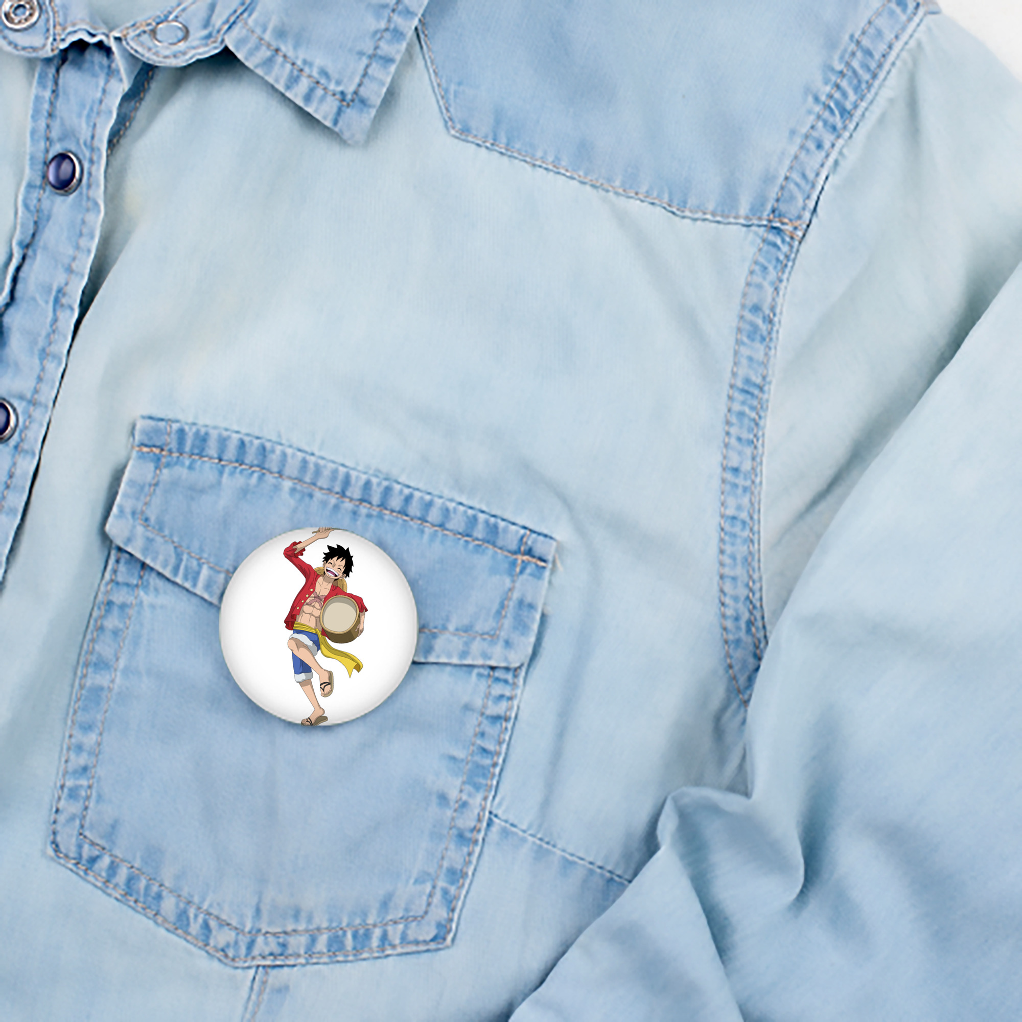 ワンピース モンキー・D・ルフィ ONE PIECE Monkey D. Luffy 6cm 缶バッジ 複数セット