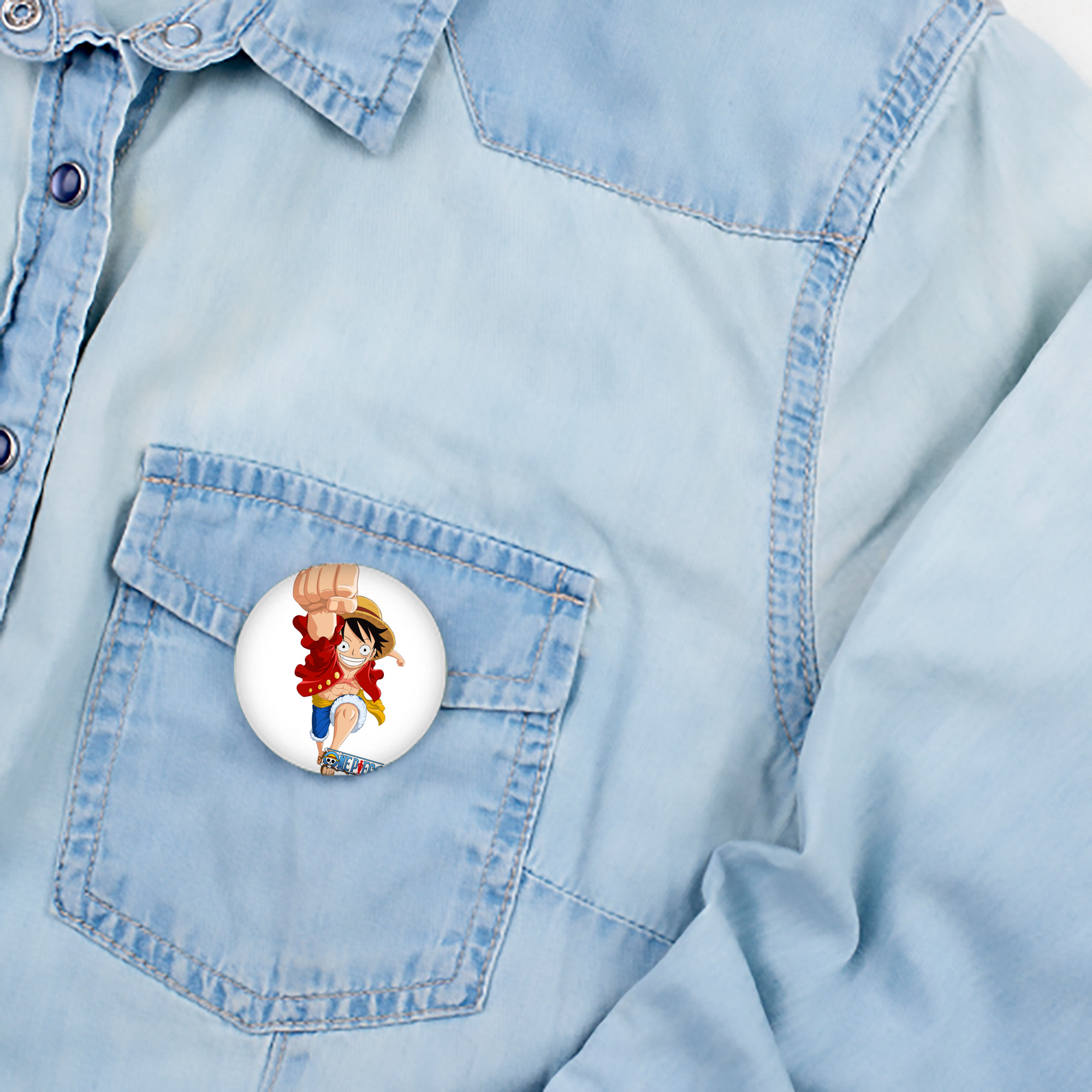 ワンピース モンキー・D・ルフィ ONE PIECE Monkey D. Luffy 6cm 缶バッジ 複数セット