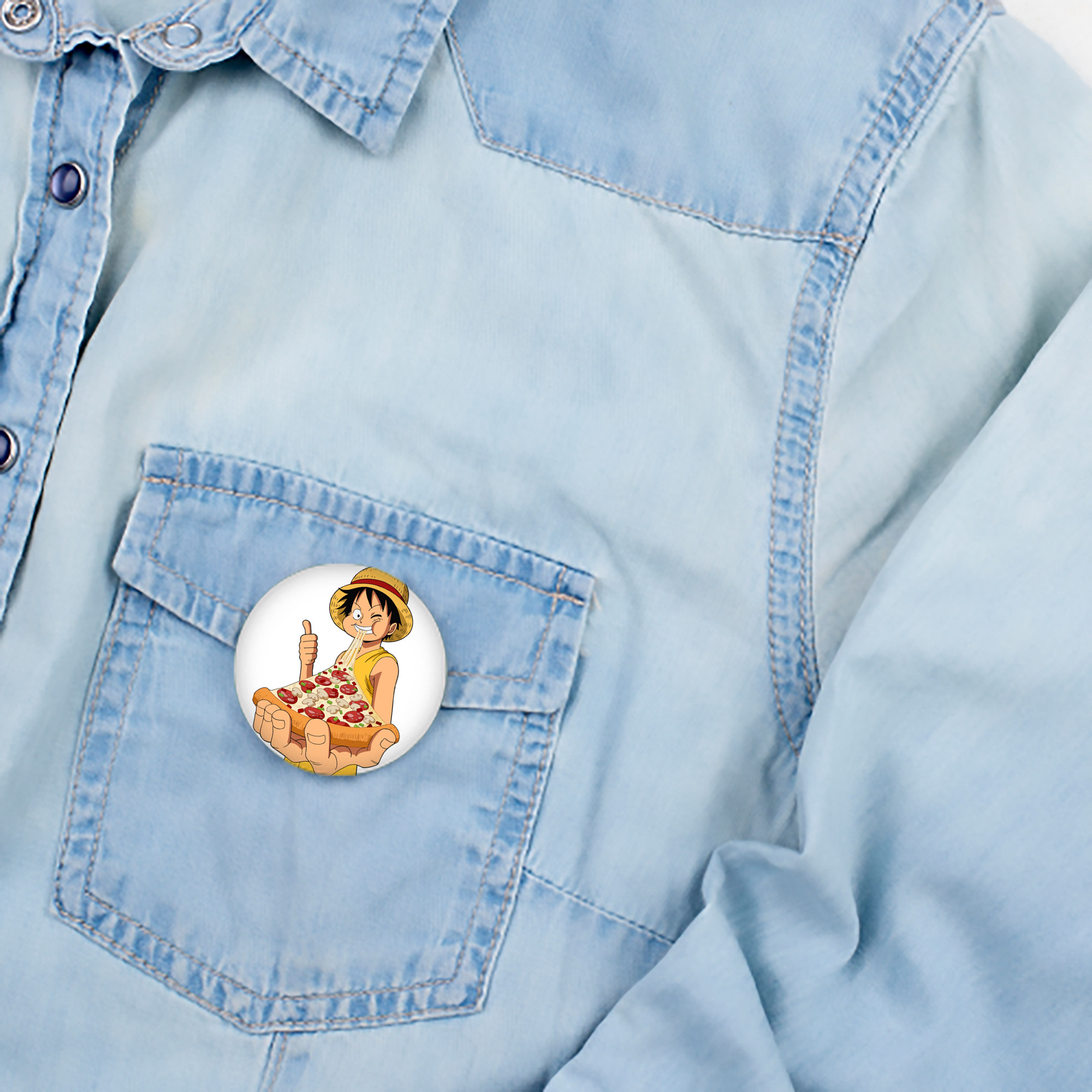 ワンピース モンキー・D・ルフィ ONE PIECE Monkey D. Luffy 6cm 缶バッジ 複数セット