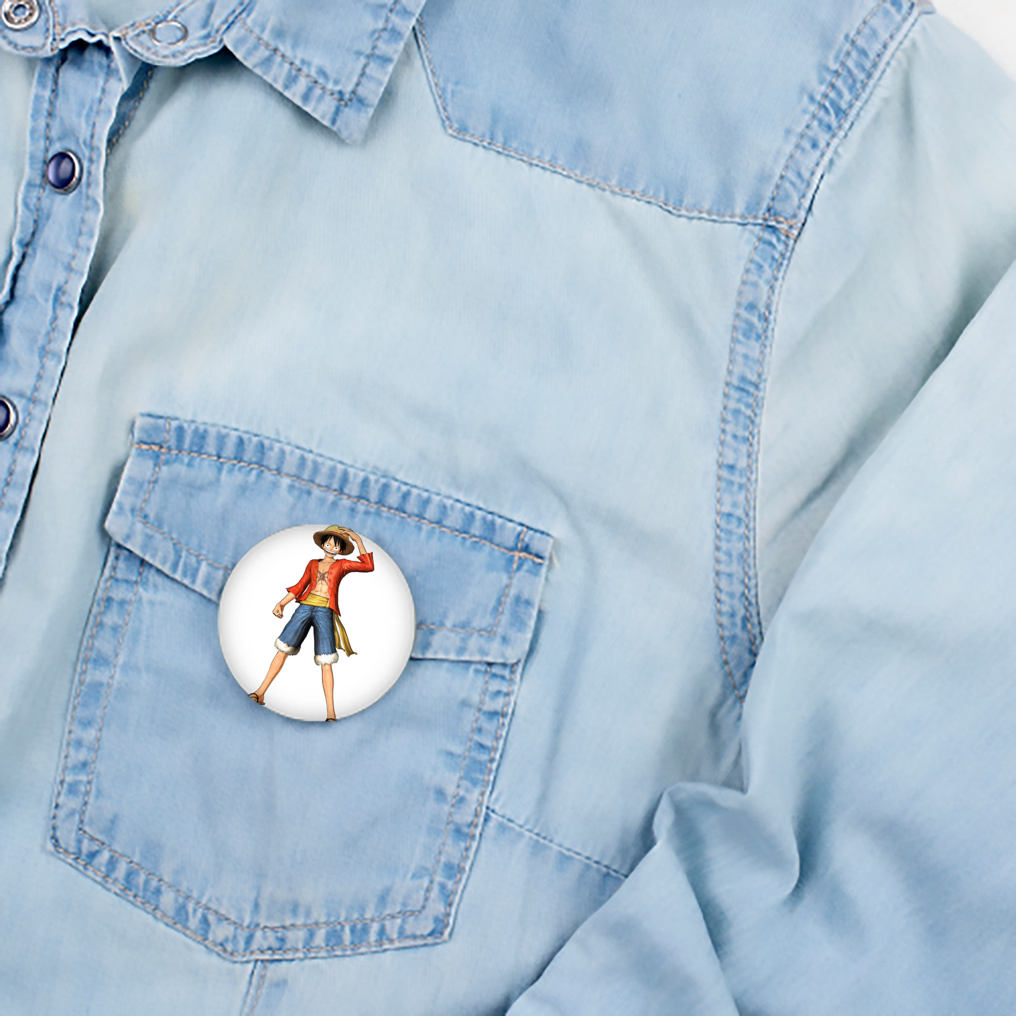 ワンピース モンキー・D・ルフィ ONE PIECE Monkey D. Luffy 6cm 缶バッジ 複数セット
