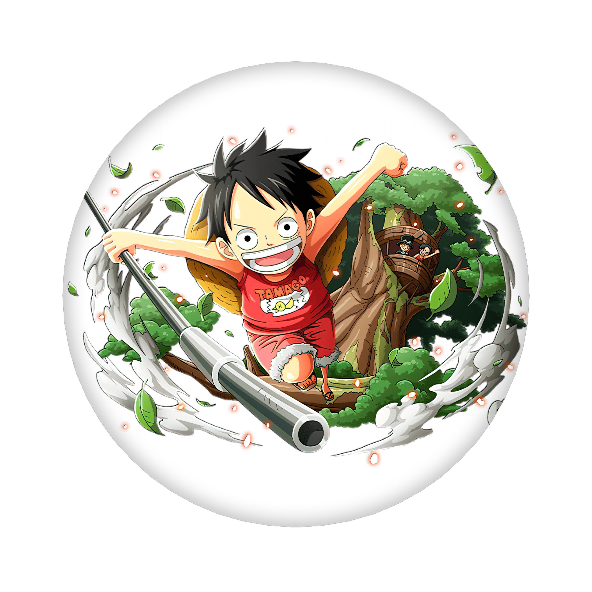 （画像用） ワンピース モンキー・D・ルフィ ONE PIECE Monkey D. Luffy 6cm 缶バッジ 複数セット