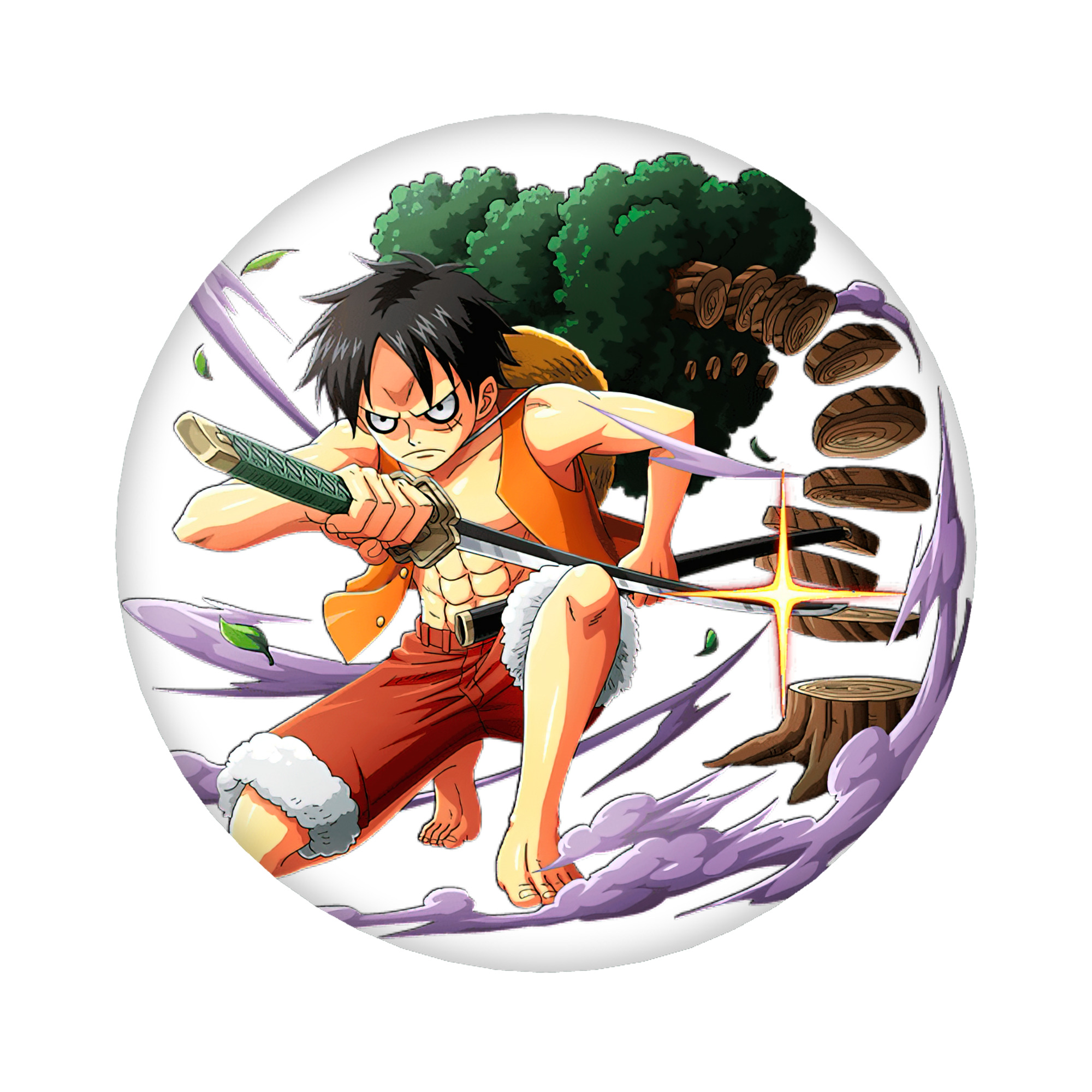 （画像用） ワンピース モンキー・D・ルフィ ONE PIECE Monkey D. Luffy 6cm 缶バッジ 複数セット