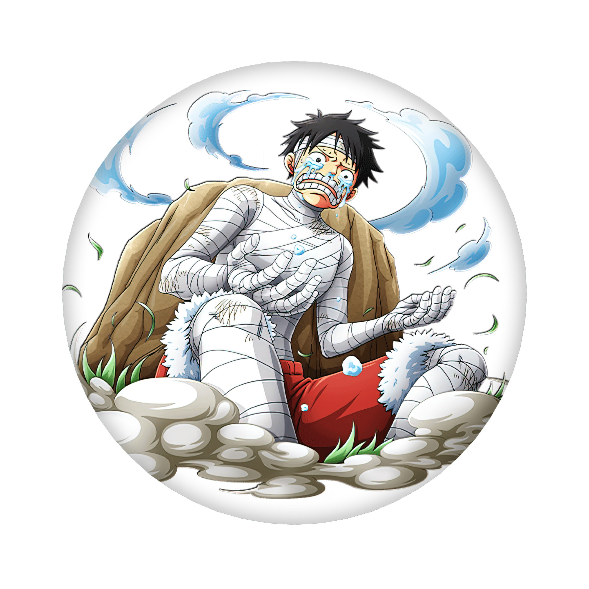 （画像用） ワンピース モンキー・D・ルフィ ONE PIECE Monkey D. Luffy 6cm 缶バッジ 複数セット