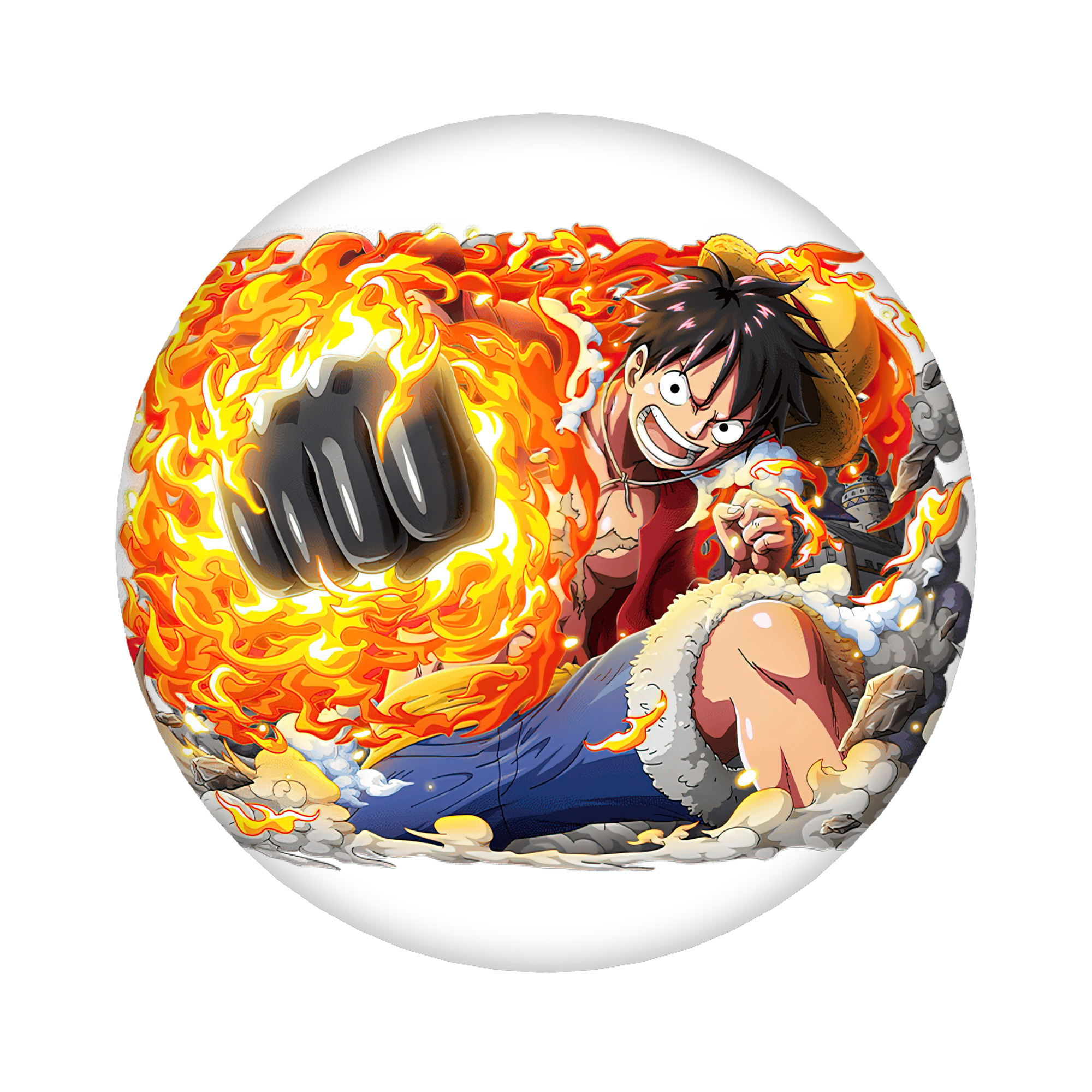 （画像用） ワンピース モンキー・D・ルフィ ONE PIECE Monkey D. Luffy 6cm 缶バッジ 複数セット