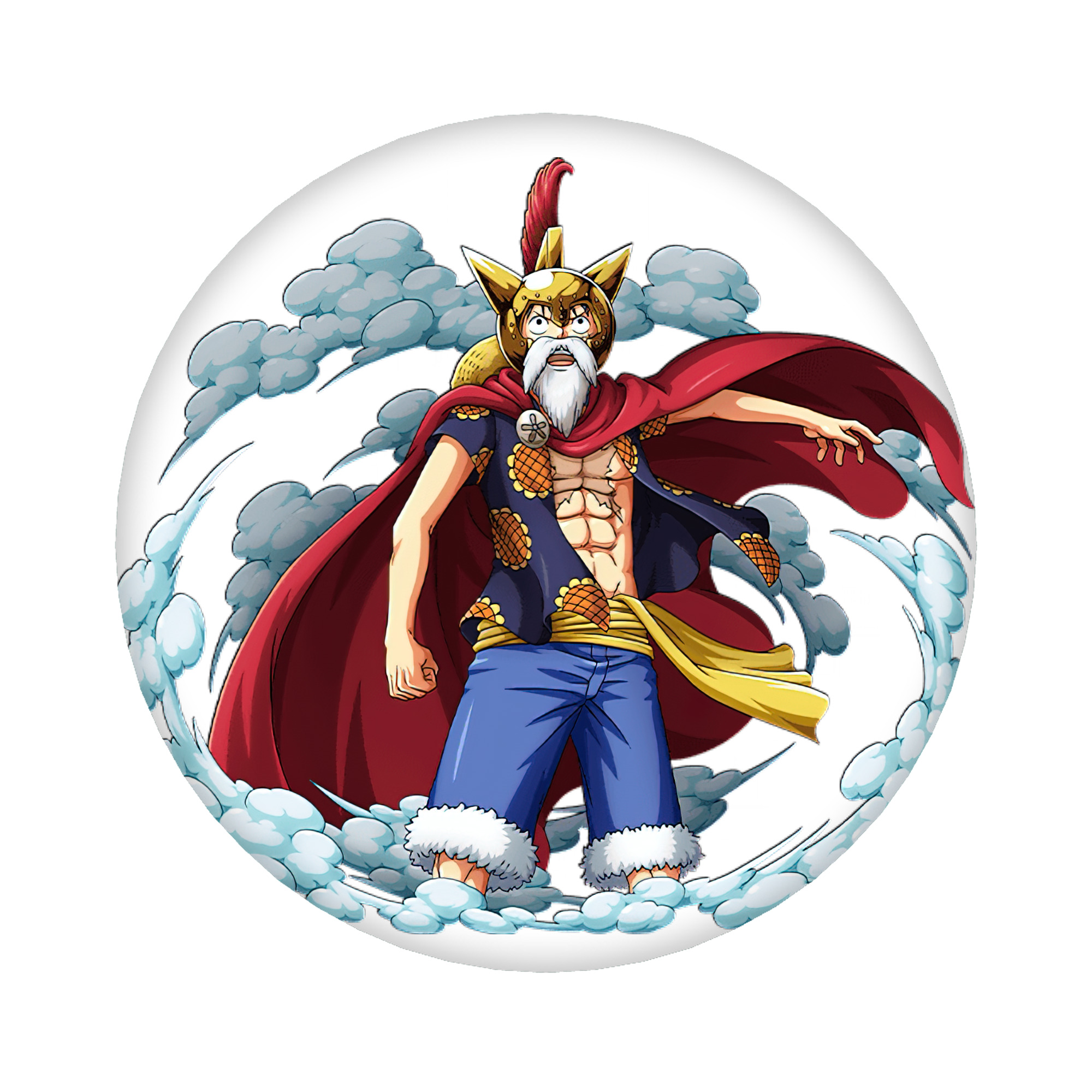 （画像用） ワンピース モンキー・D・ルフィ ONE PIECE Monkey D. Luffy 6cm 缶バッジ 複数セット